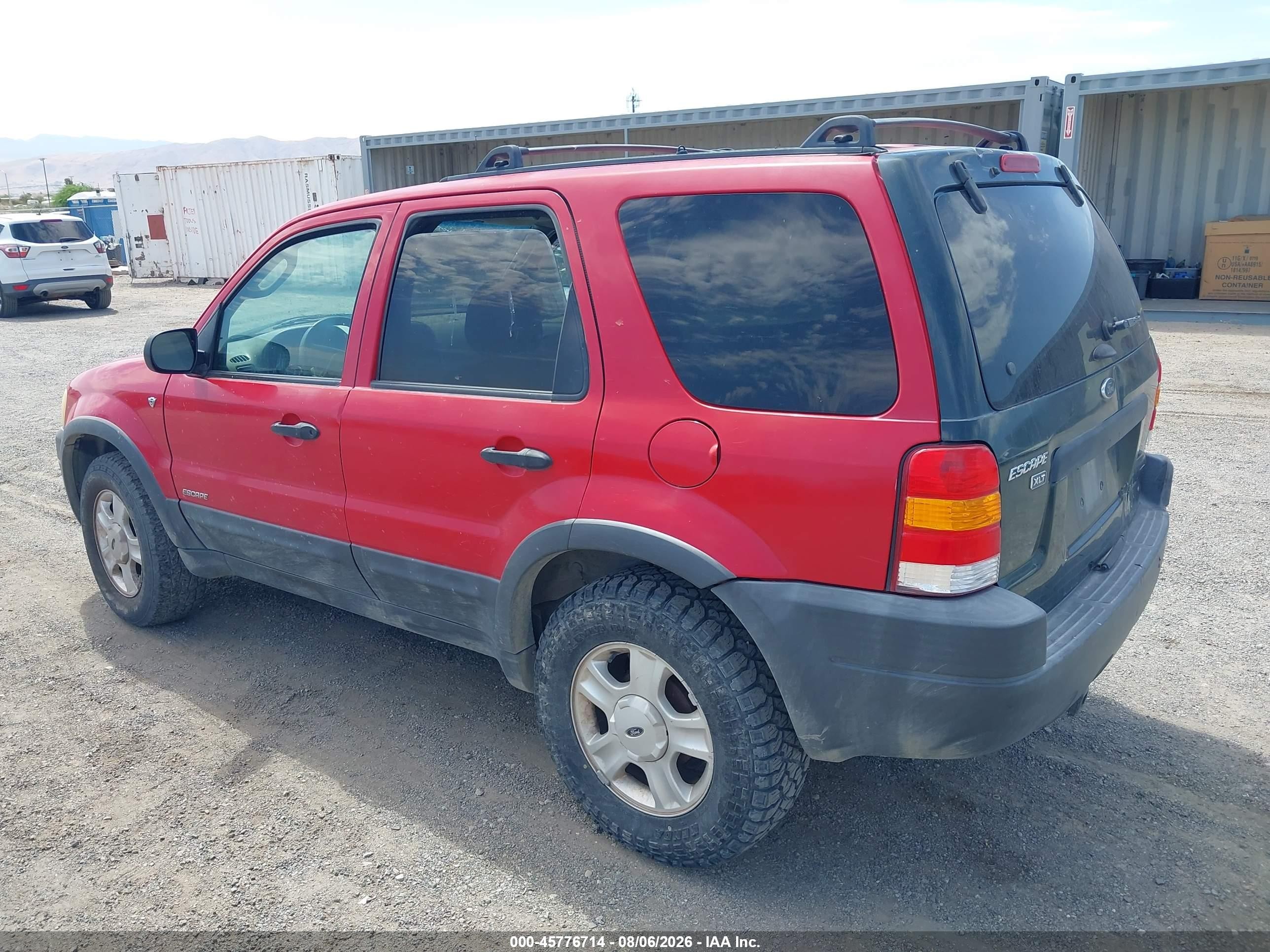 2002 Ford Escape Xlt Red vin: 1FMYU041X2KD51382