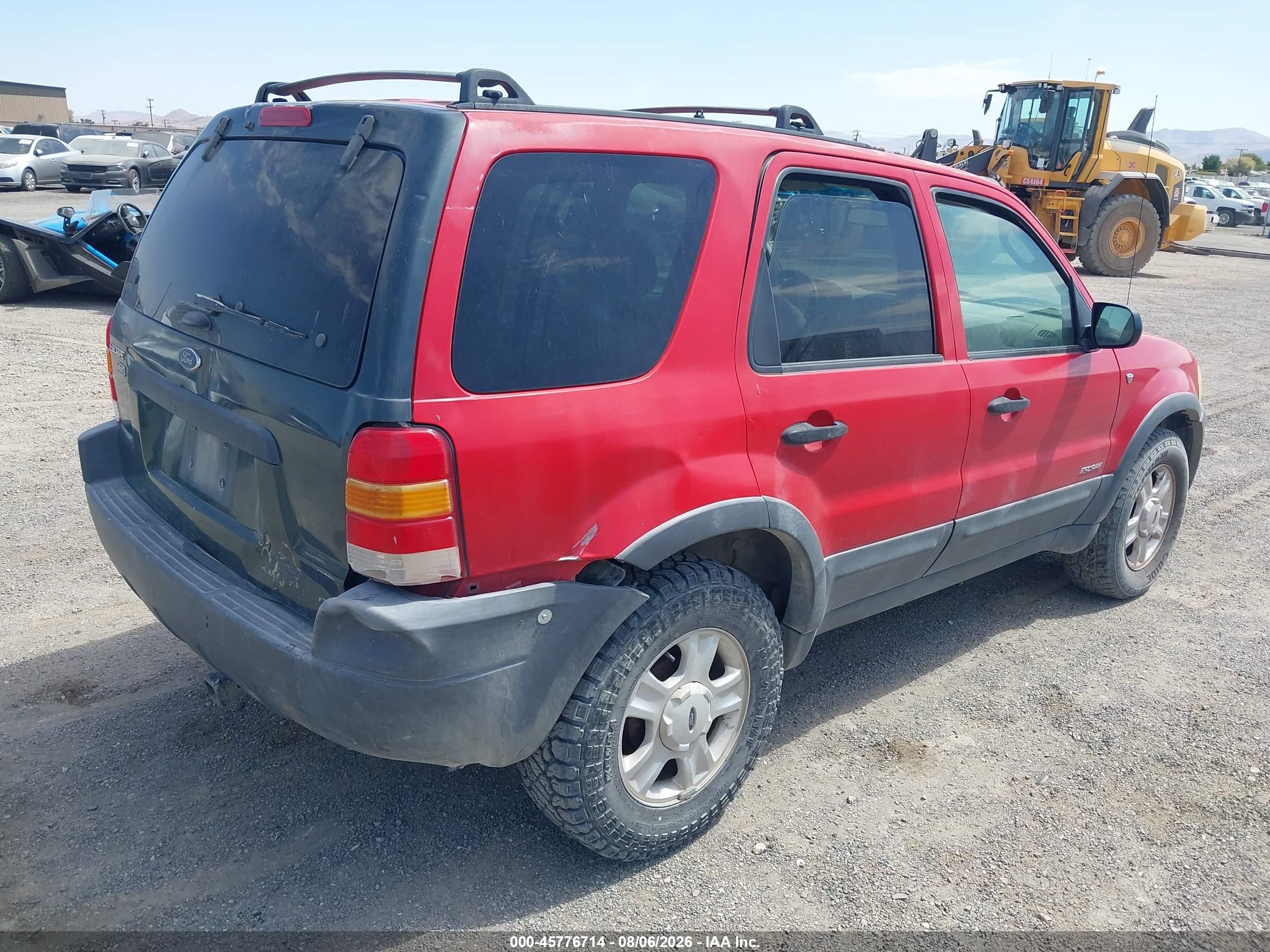 2002 Ford Escape Xlt Red vin: 1FMYU041X2KD51382