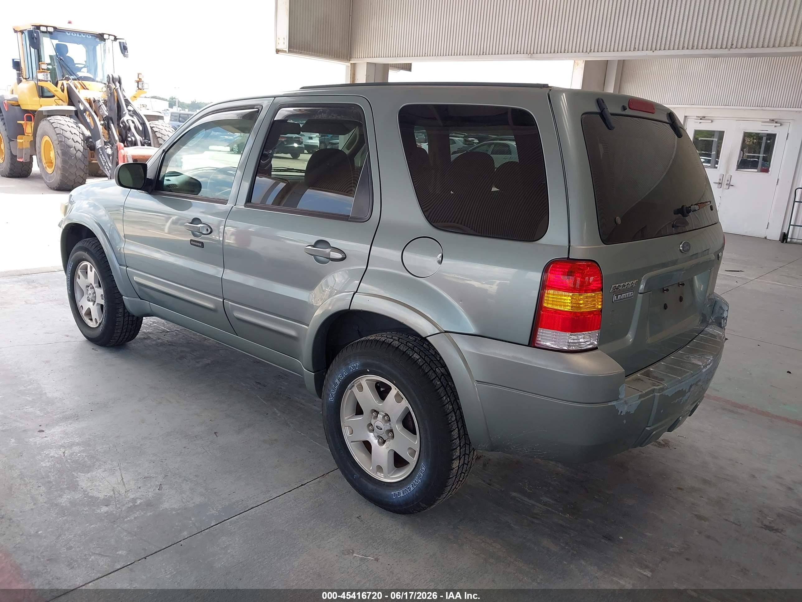 2006 Ford Escape Limited Green vin: 1FMYU041X6KC24086