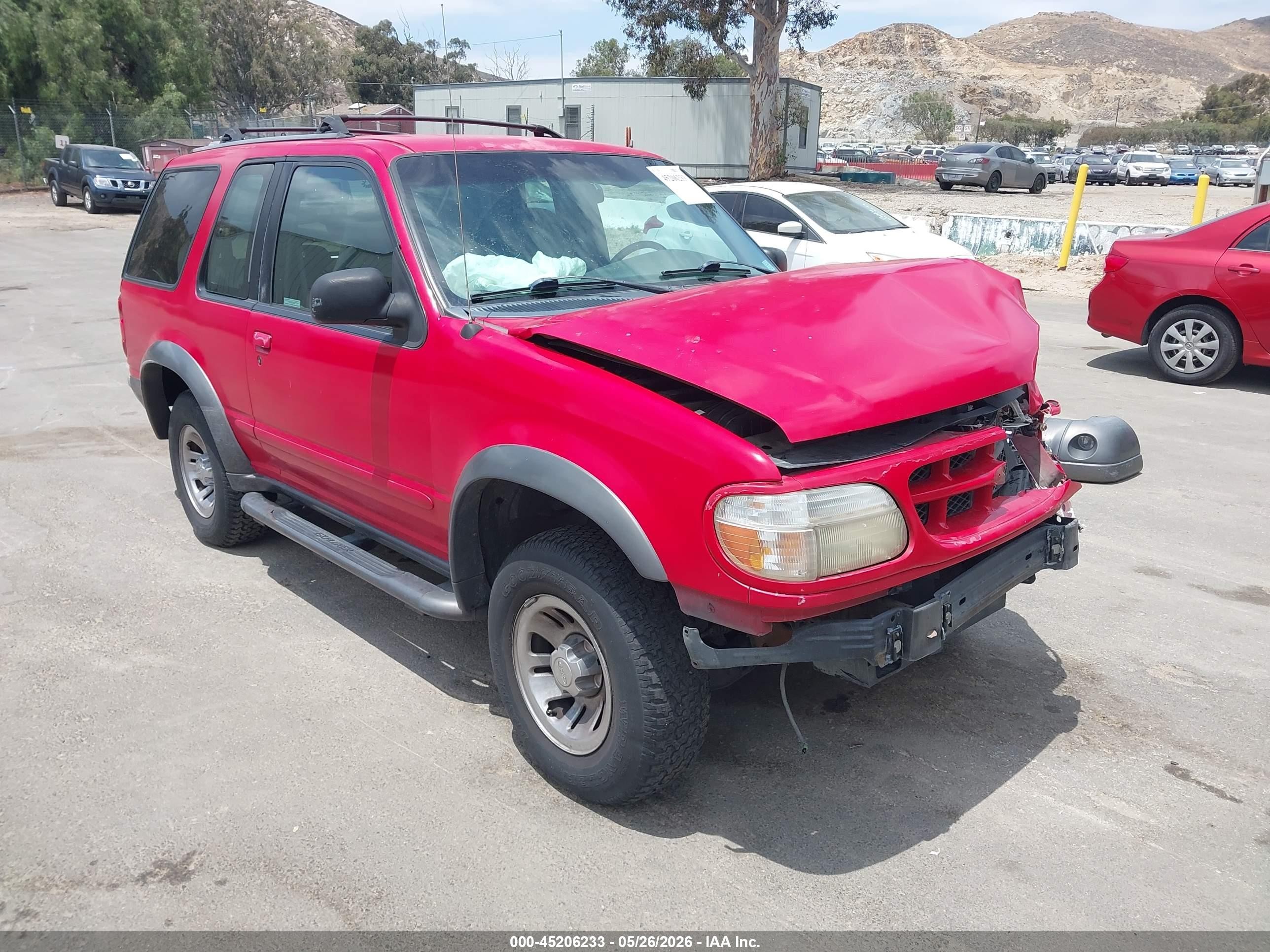 1999 Ford Explorer Sport Red vin: 1FMYU22X2XUB50977