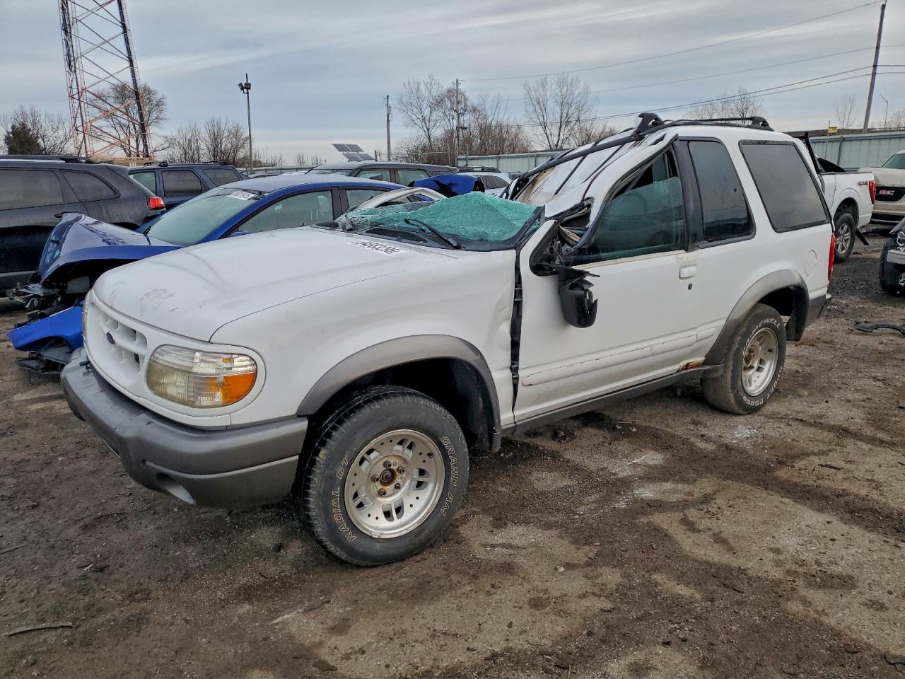1999 Ford Explorer White vin: 1FMYU24X4XUC80370