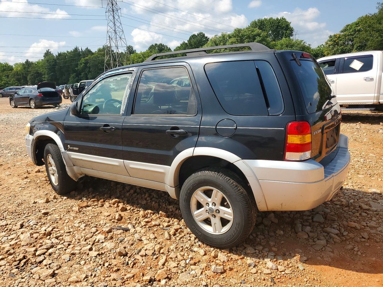 2007 Ford Escape Hev Black vin: 1FMYU49H47KA14596