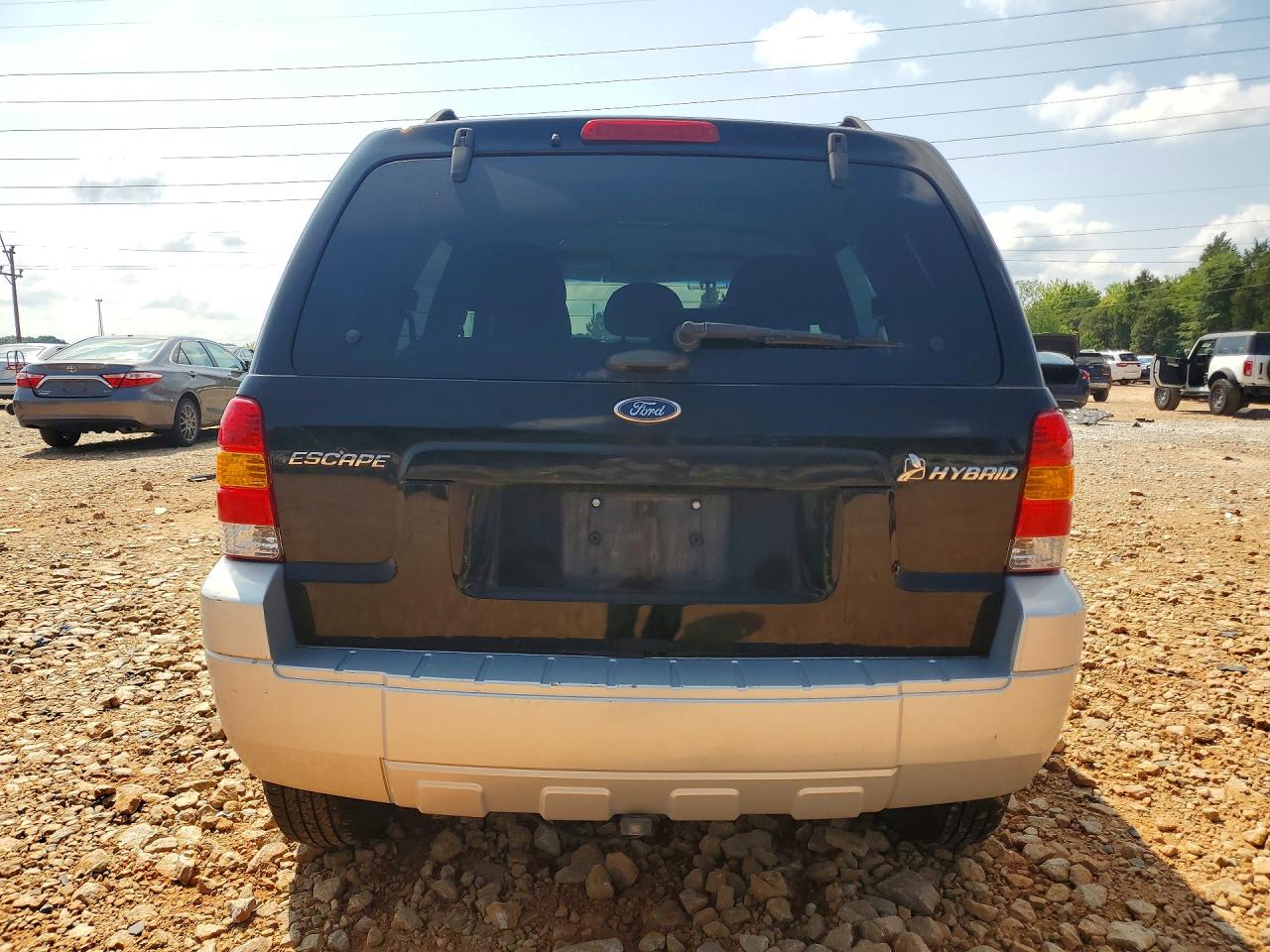 2007 Ford Escape Hev Black vin: 1FMYU49H47KA14596