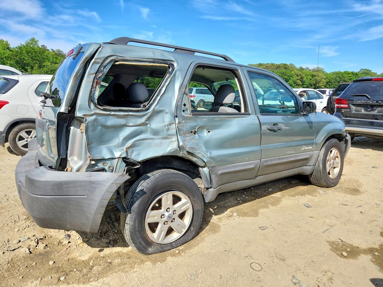 2007 Ford Escape Hev Green vin: 1FMYU59H47KC04324