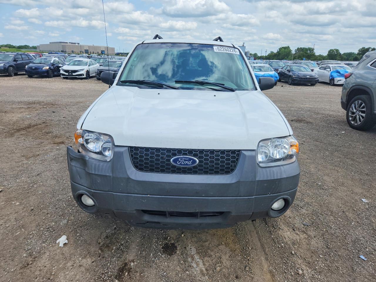 2007 Ford Escape Hev White vin: 1FMYU59H57KA49654