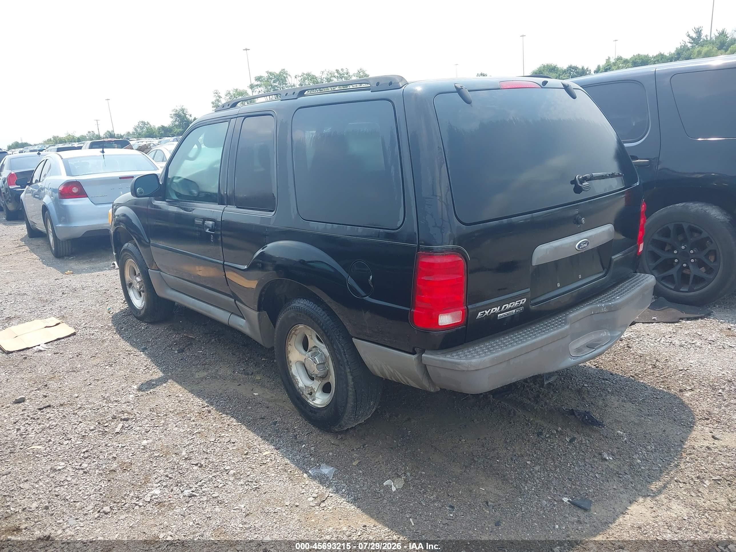2003 Ford Explorer Sport Xls/xlt Black vin: 1FMYU60E33UB35892