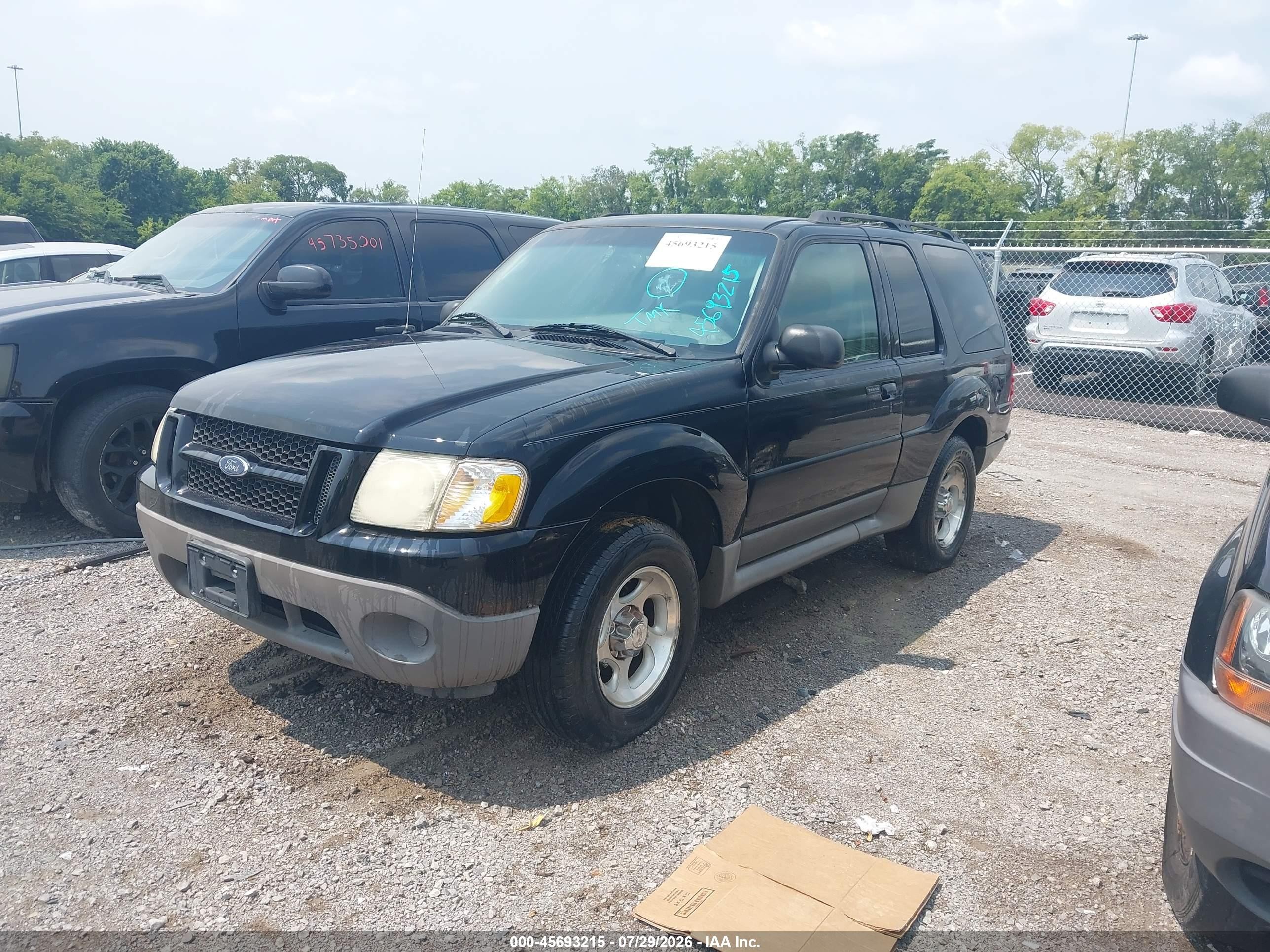 2003 Ford Explorer Sport Xls/xlt Black vin: 1FMYU60E33UB35892