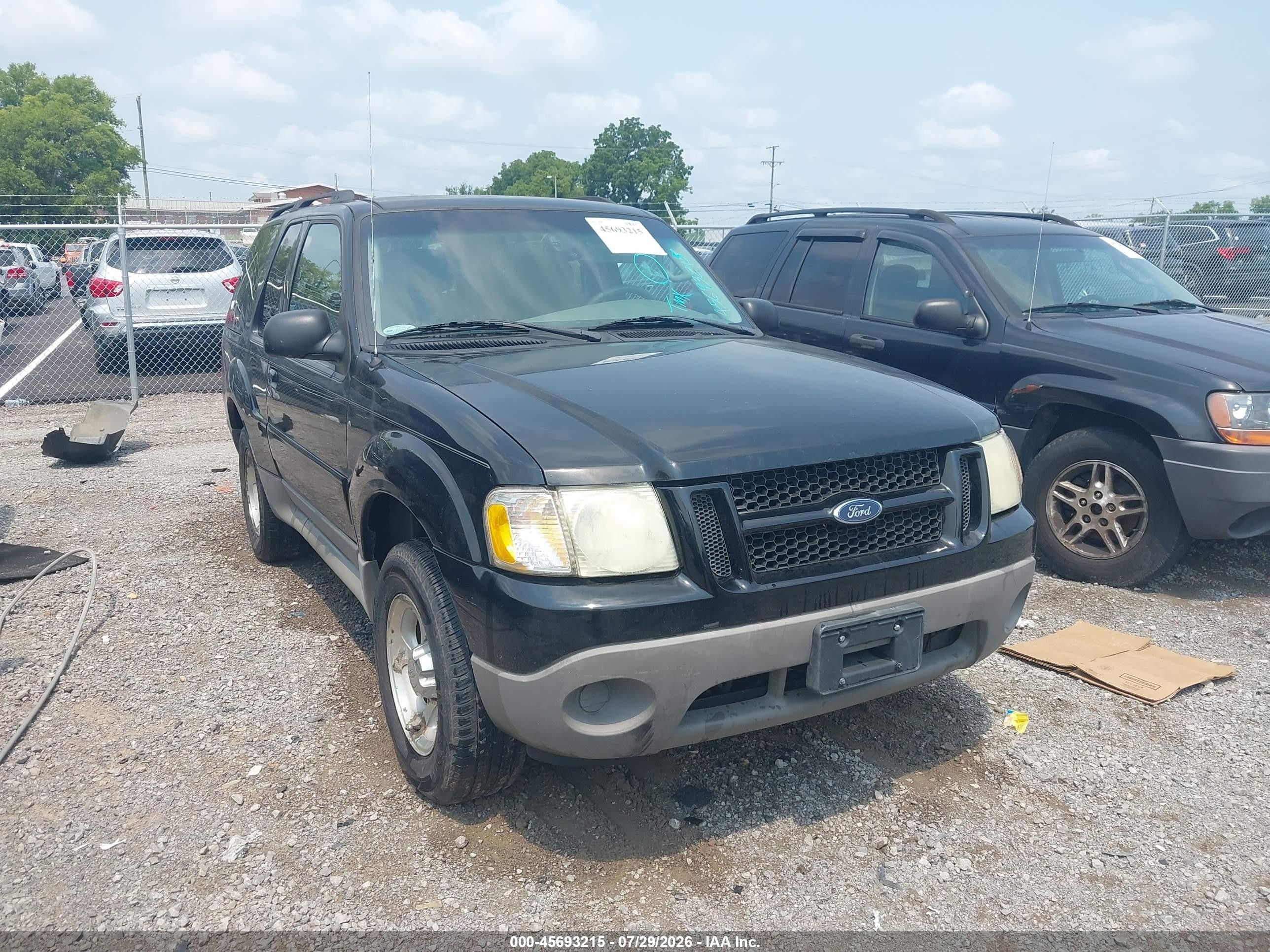 2003 Ford Explorer Sport Xls/xlt Black vin: 1FMYU60E33UB35892