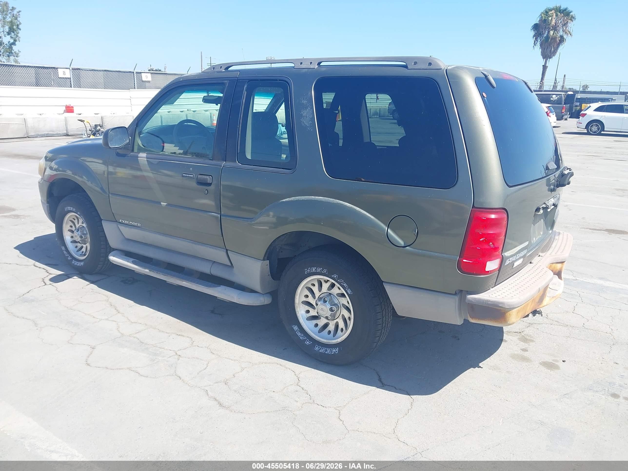2001 Ford Explorer Sport   Green vin: 1FMYU60E71UC46328