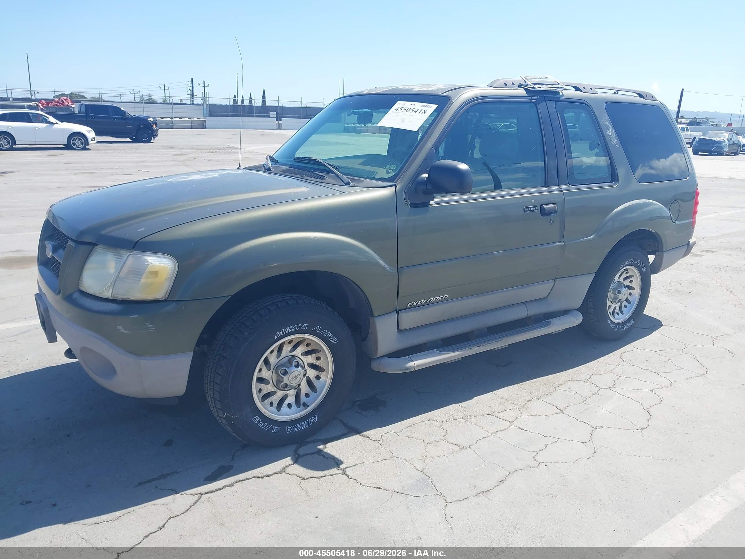 2001 Ford Explorer Sport   Green vin: 1FMYU60E71UC46328