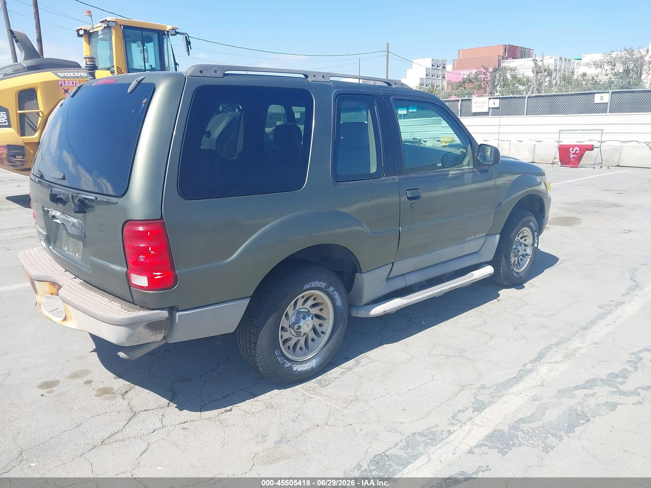 2001 Ford Explorer Sport   Green vin: 1FMYU60E71UC46328