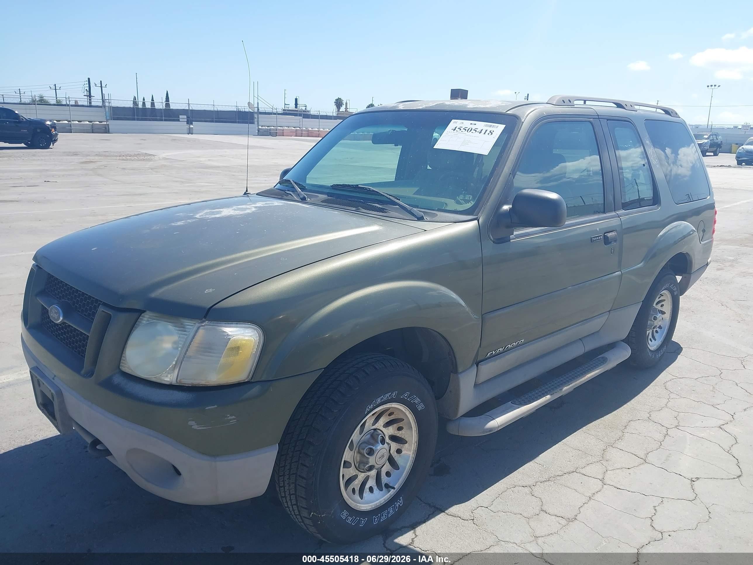 2001 Ford Explorer Sport   Green vin: 1FMYU60E71UC46328