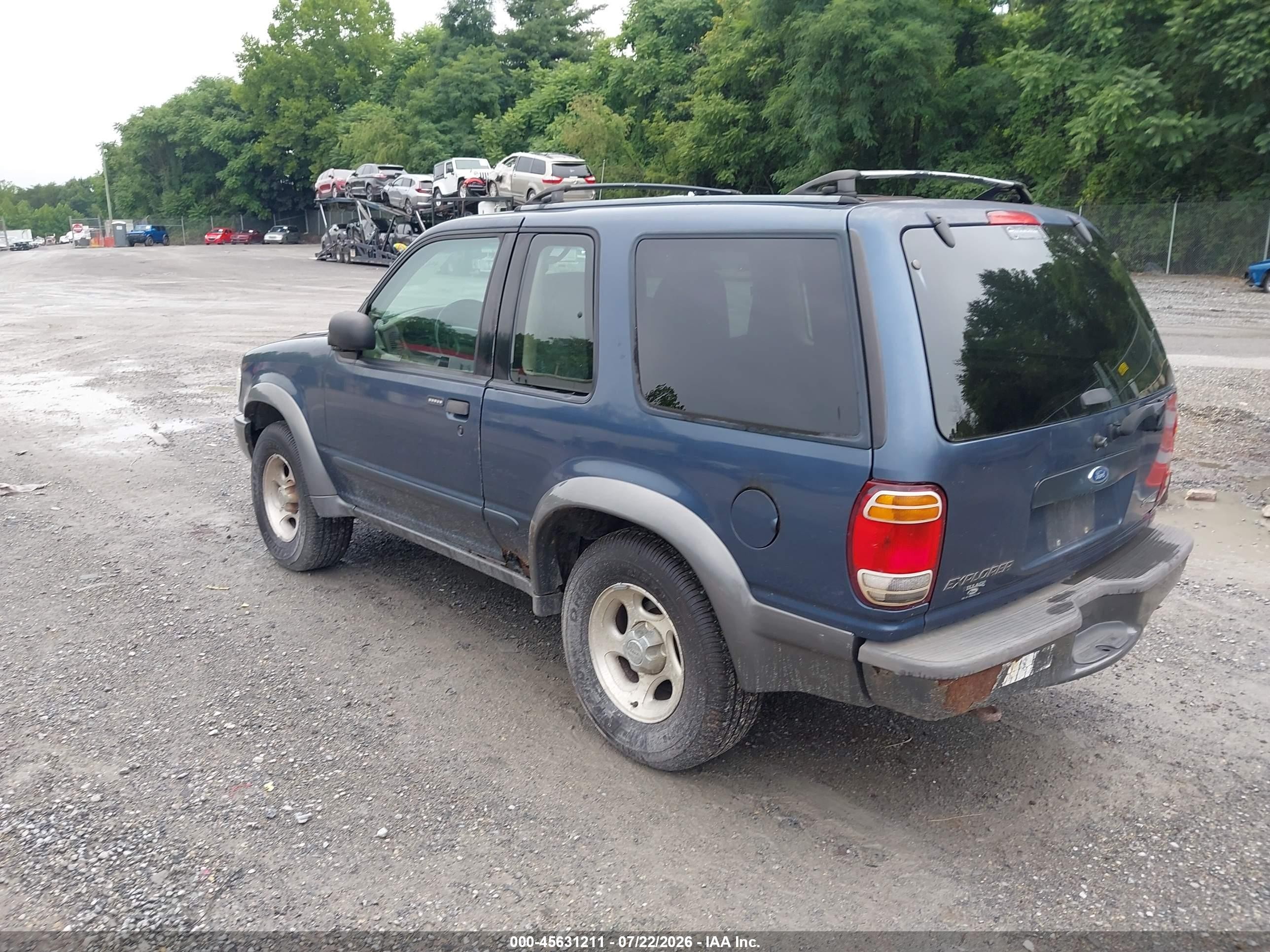 2000 Ford Explorer Sport Blue vin: 1FMYU70E2YUB04212
