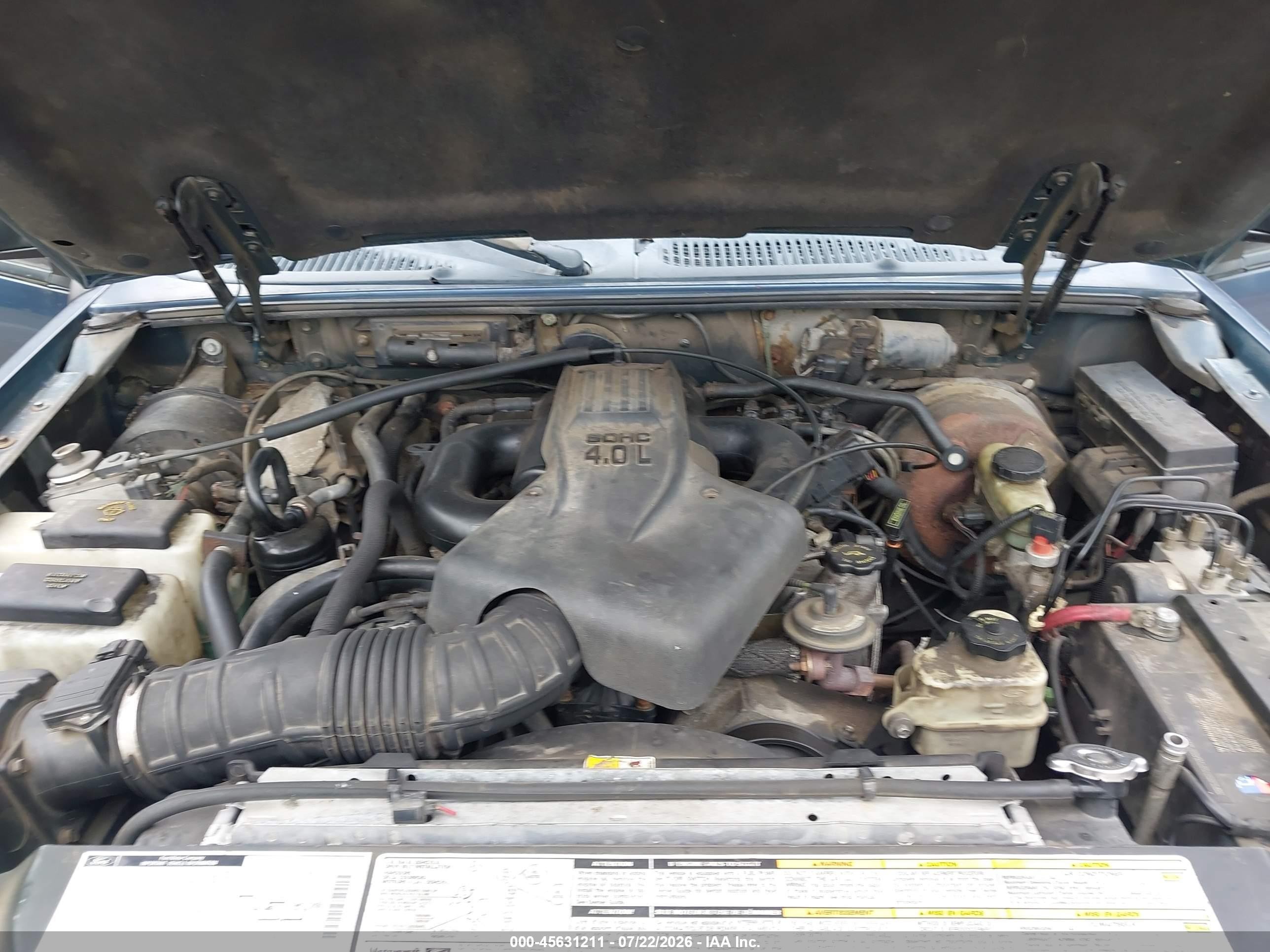 2000 Ford Explorer Sport Blue vin: 1FMYU70E2YUB04212