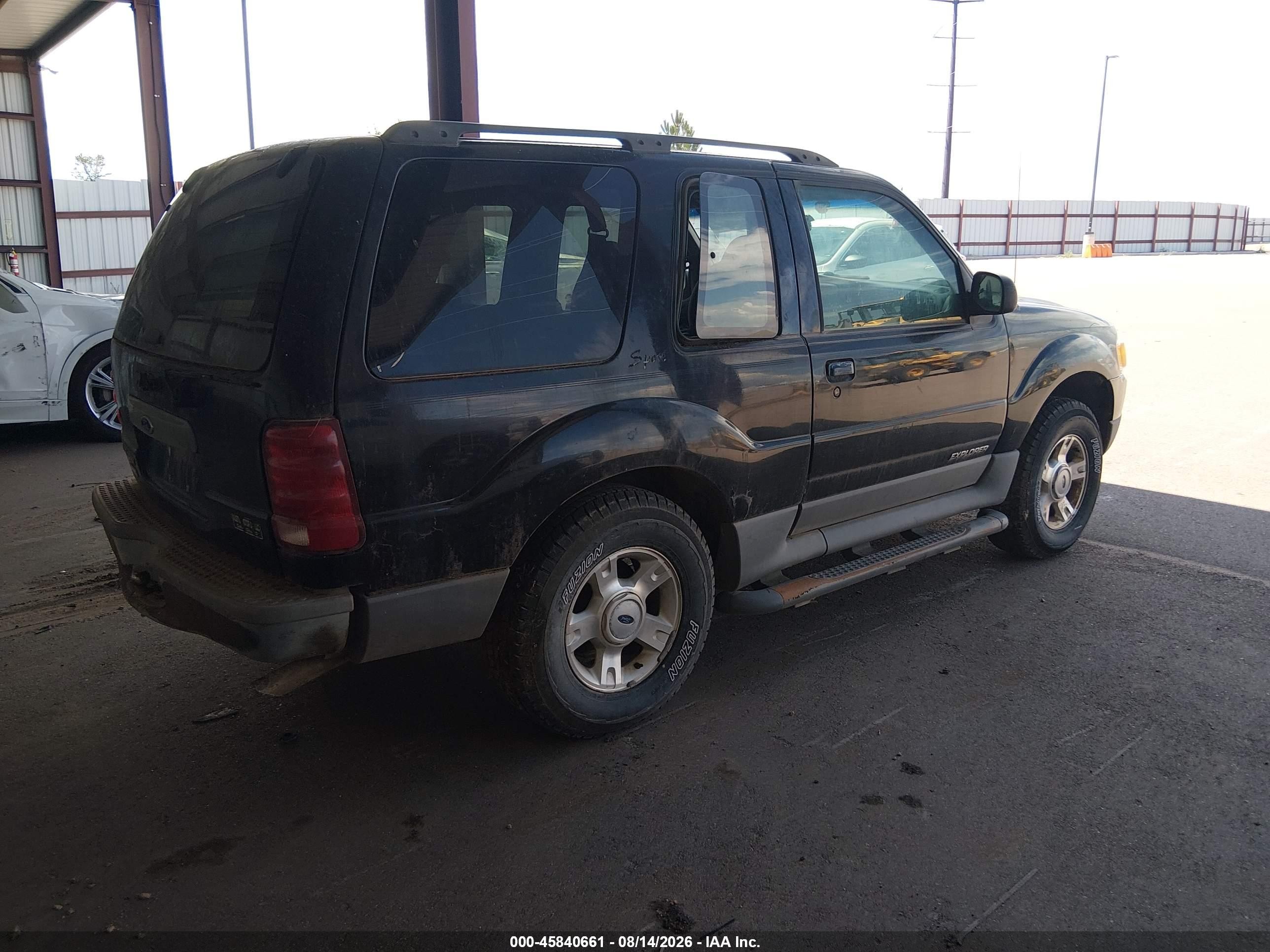 2001 Ford Explorer Sport   Black vin: 1FMYU70E41UB52526