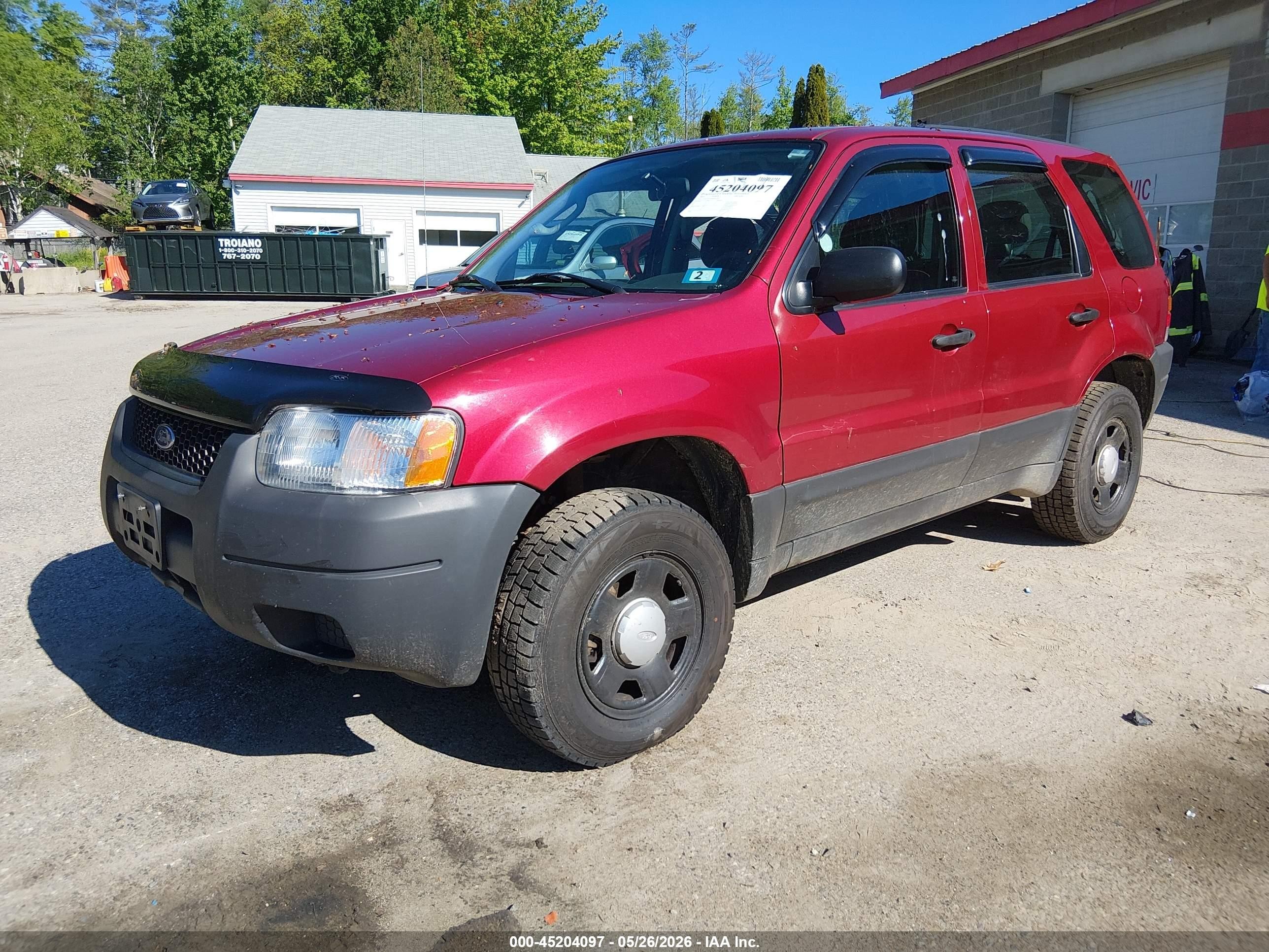 2004 Ford Escape Xls Red vin: 1FMYU92144KB35294