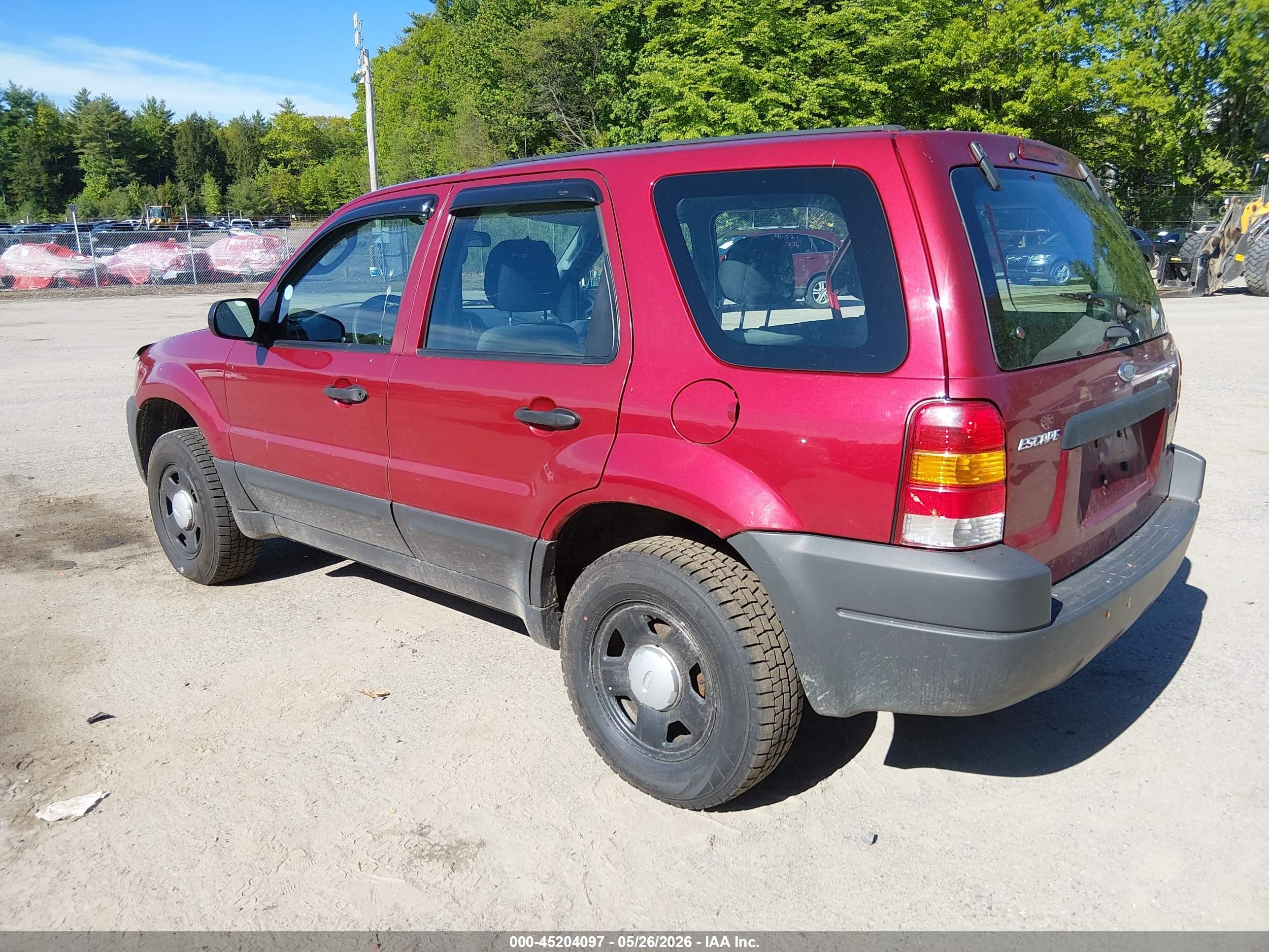 2004 Ford Escape Xls Red vin: 1FMYU92144KB35294