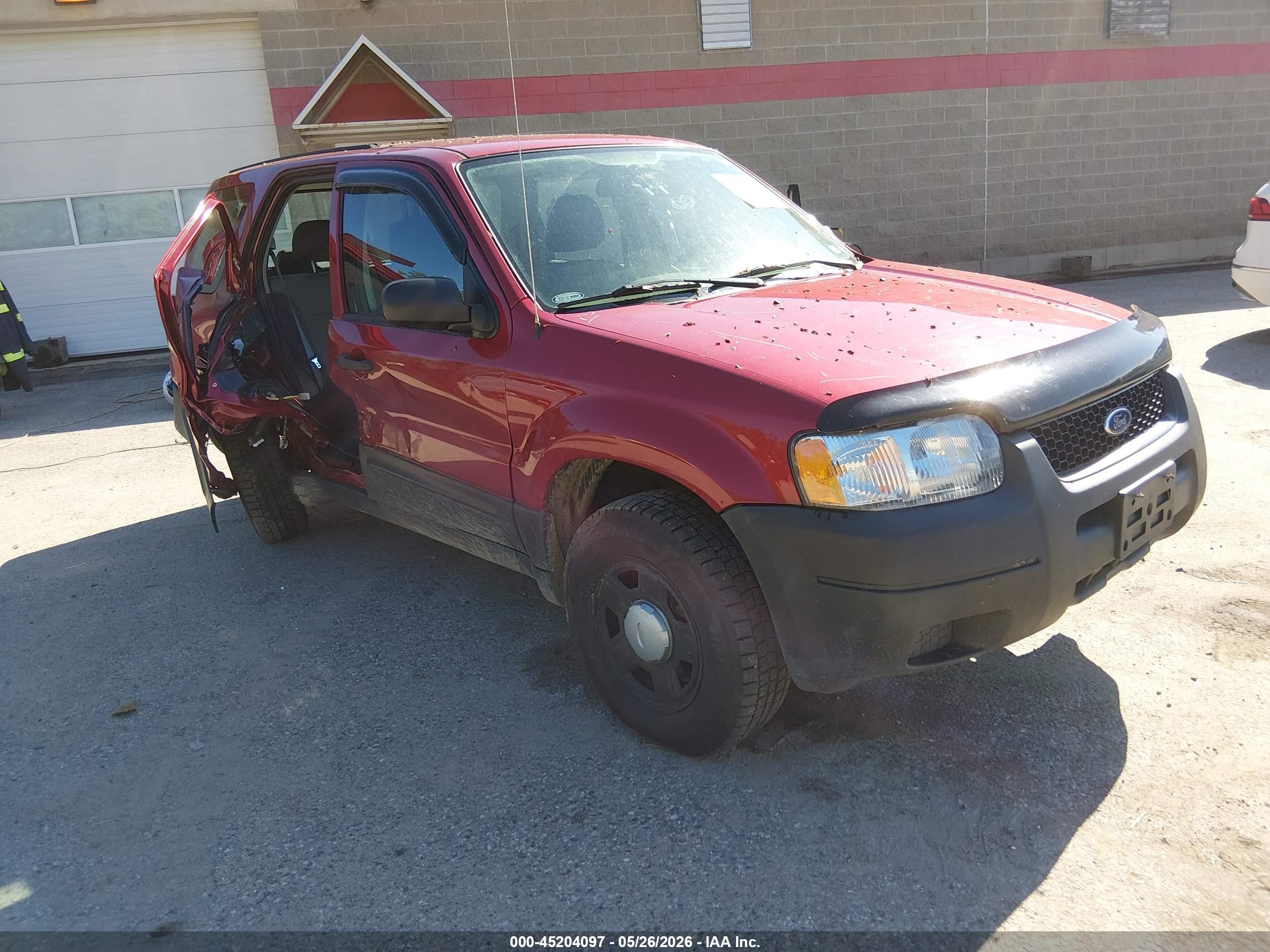 2004 Ford Escape Xls Red vin: 1FMYU92144KB35294