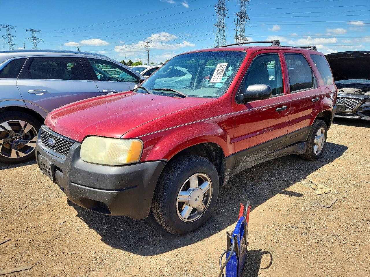 2003 Ford Escape Xls Red vin: 1FMYU92173KA01118