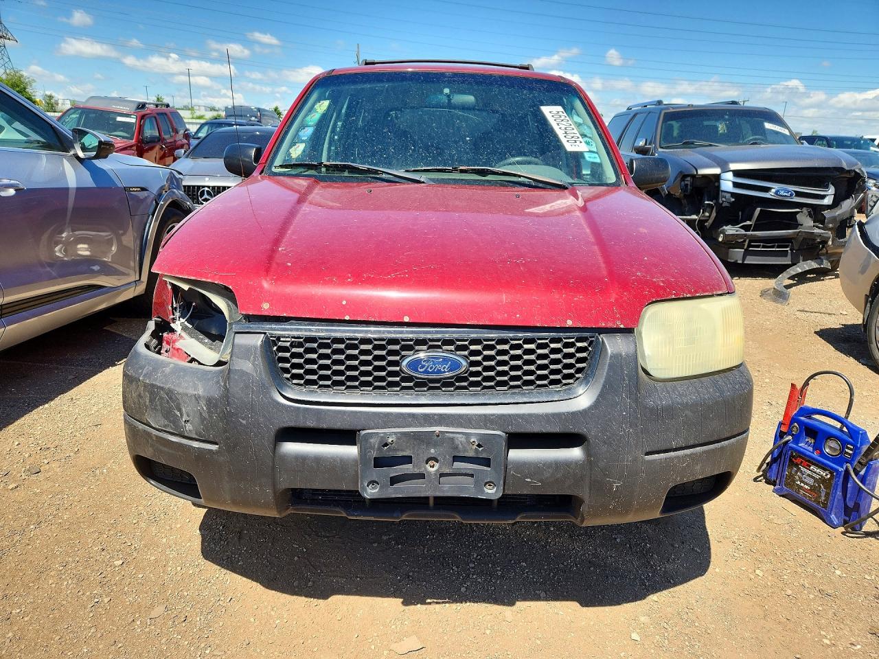 2003 Ford Escape Xls Red vin: 1FMYU92173KA01118