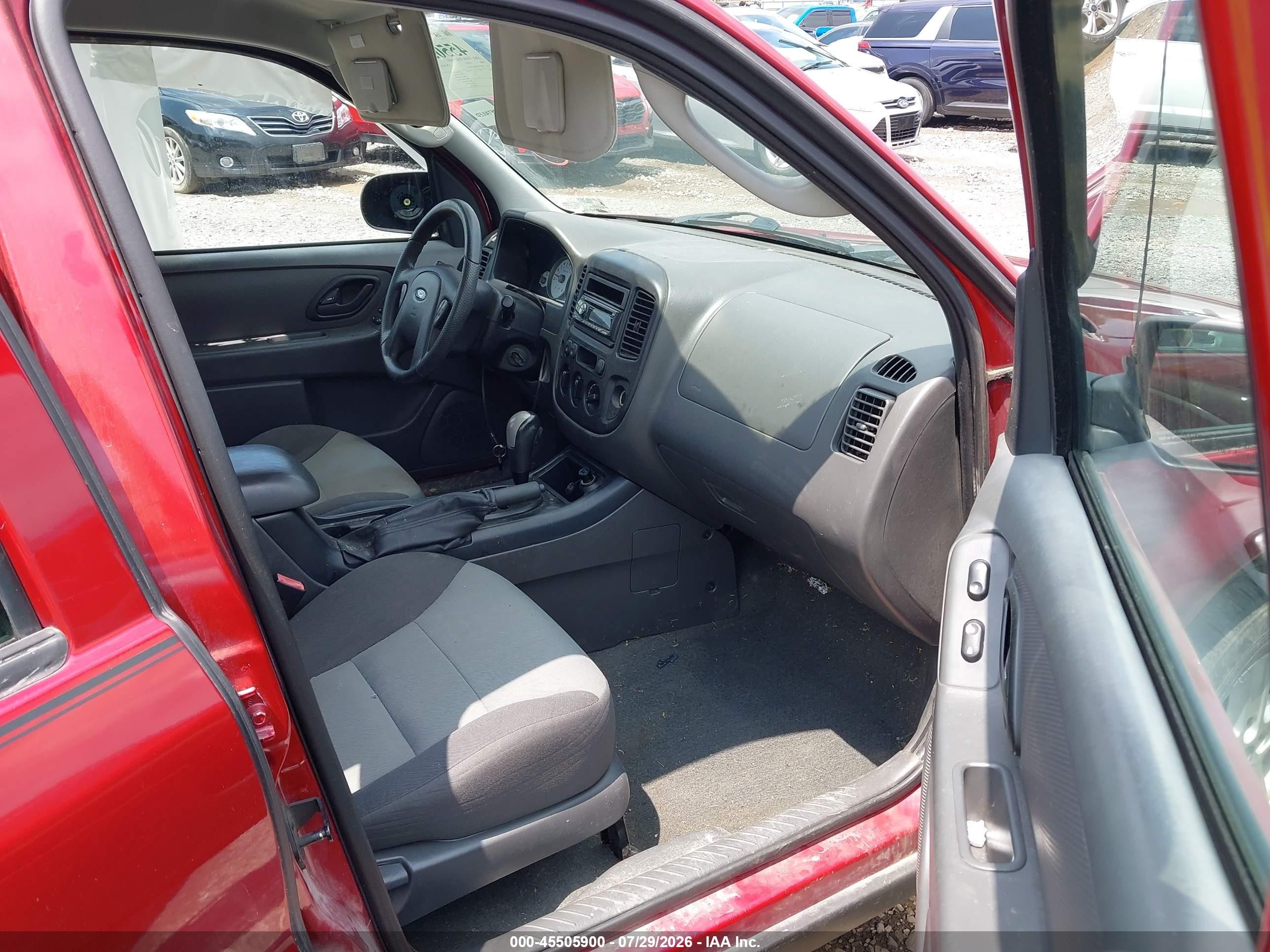 2006 Ford Escape Xls/xls Manual Red vin: 1FMYU92Z06KA06476
