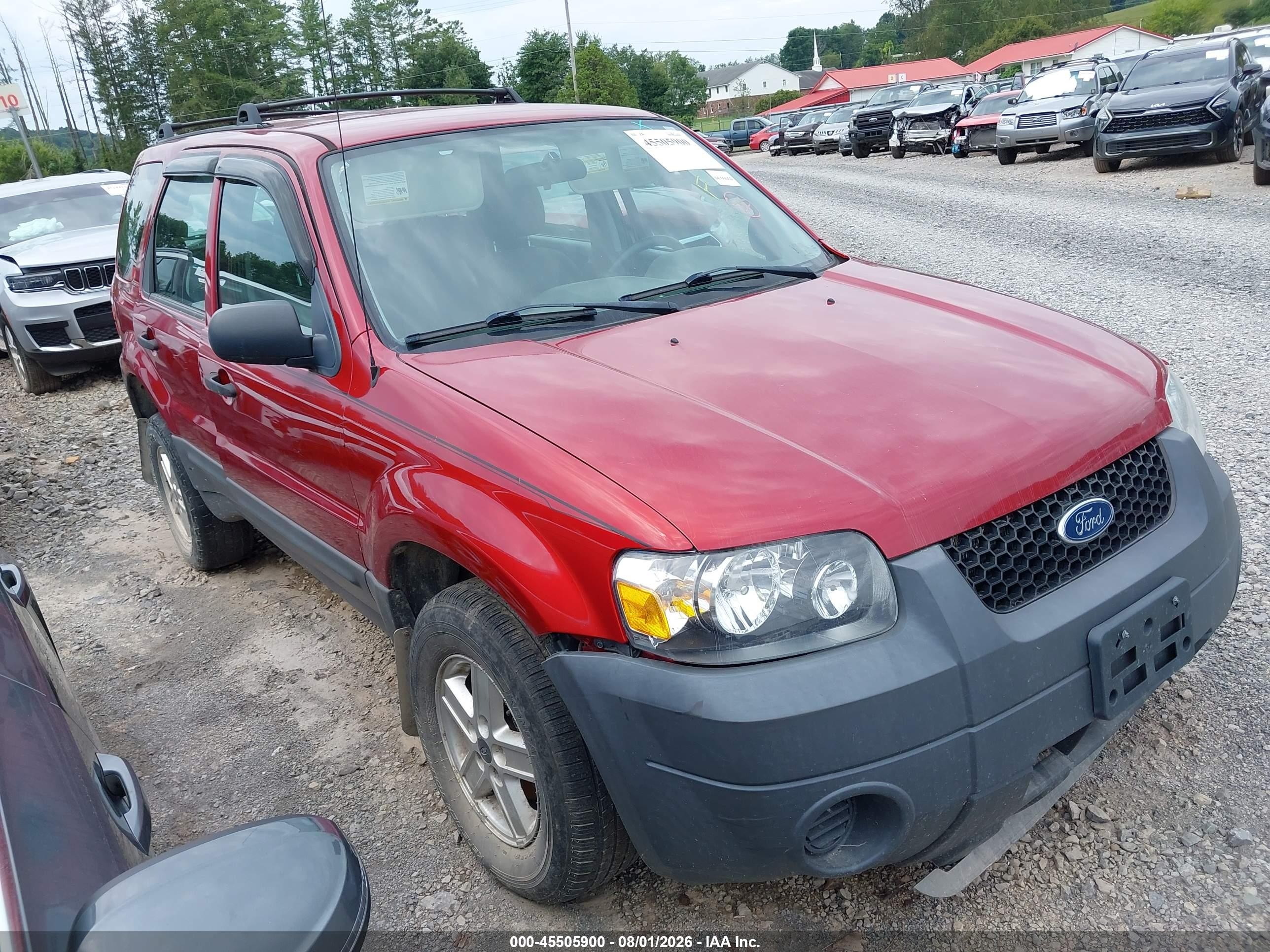 2006 Ford Escape Xls/xls Manual Red vin: 1FMYU92Z06KA06476