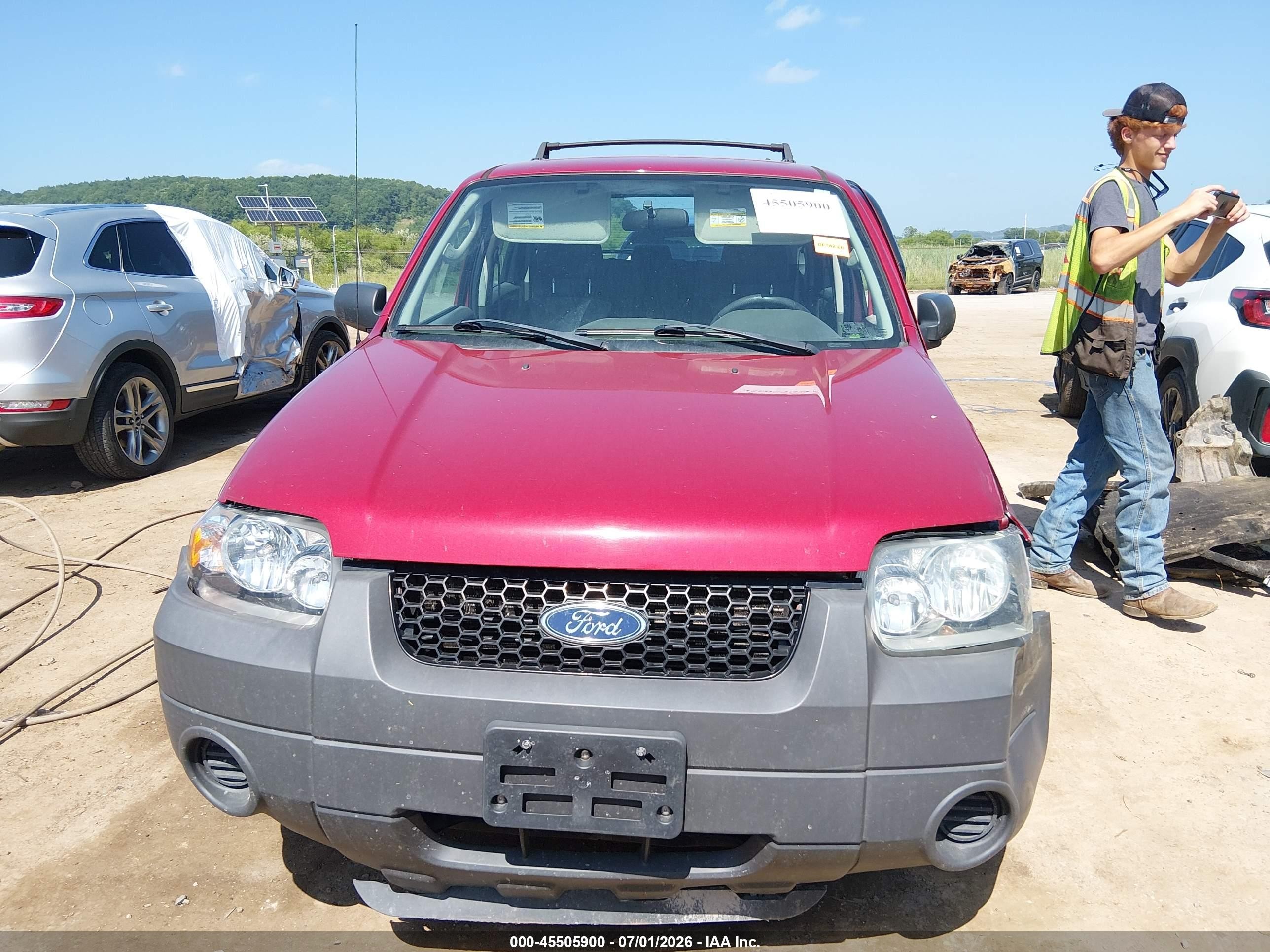 2006 Ford Escape Xls/xls Manual Red vin: 1FMYU92Z06KA06476