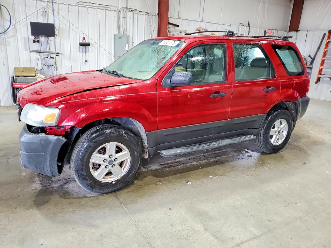 2007 Ford Escape Xls Burgundy vin: 1FMYU92Z17KA40847