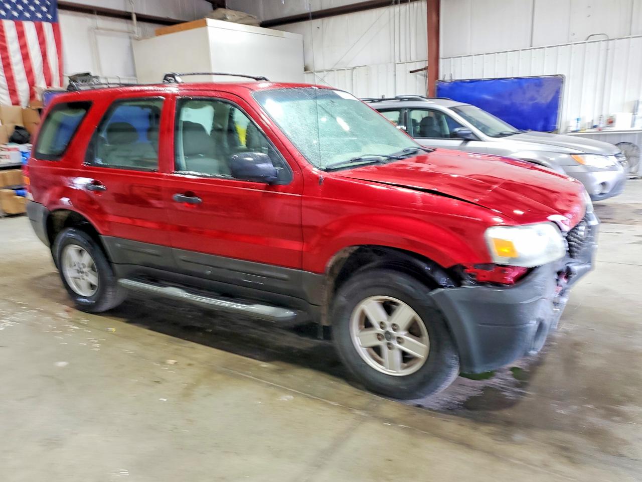 2007 Ford Escape Xls Burgundy vin: 1FMYU92Z17KA40847