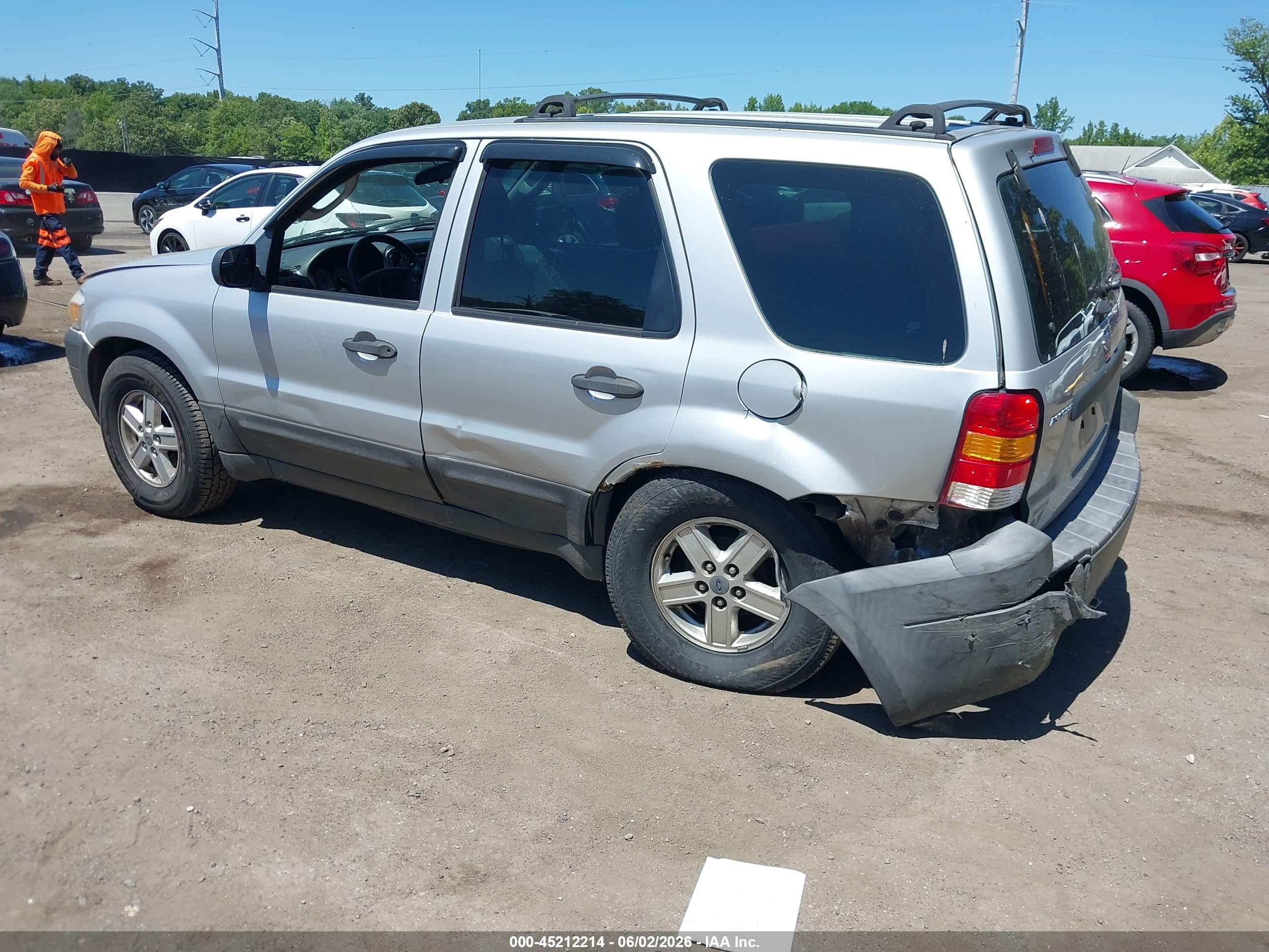 2006 Ford Escape Xls/xls Manual Silver vin: 1FMYU92Z26KD03118