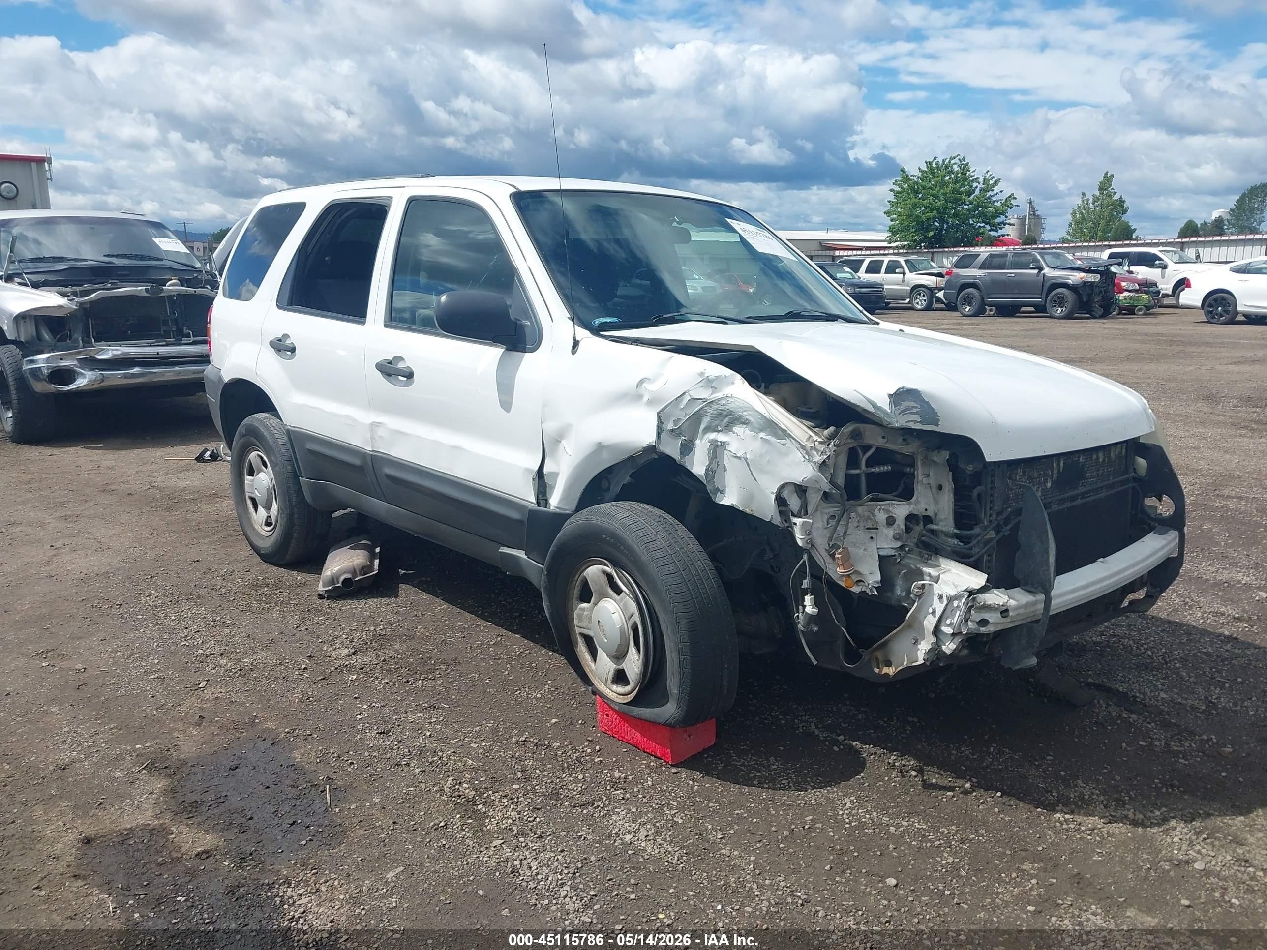 2007 Ford Escape Xls/xls Manual Белый vin: 1FMYU92Z37KA11236