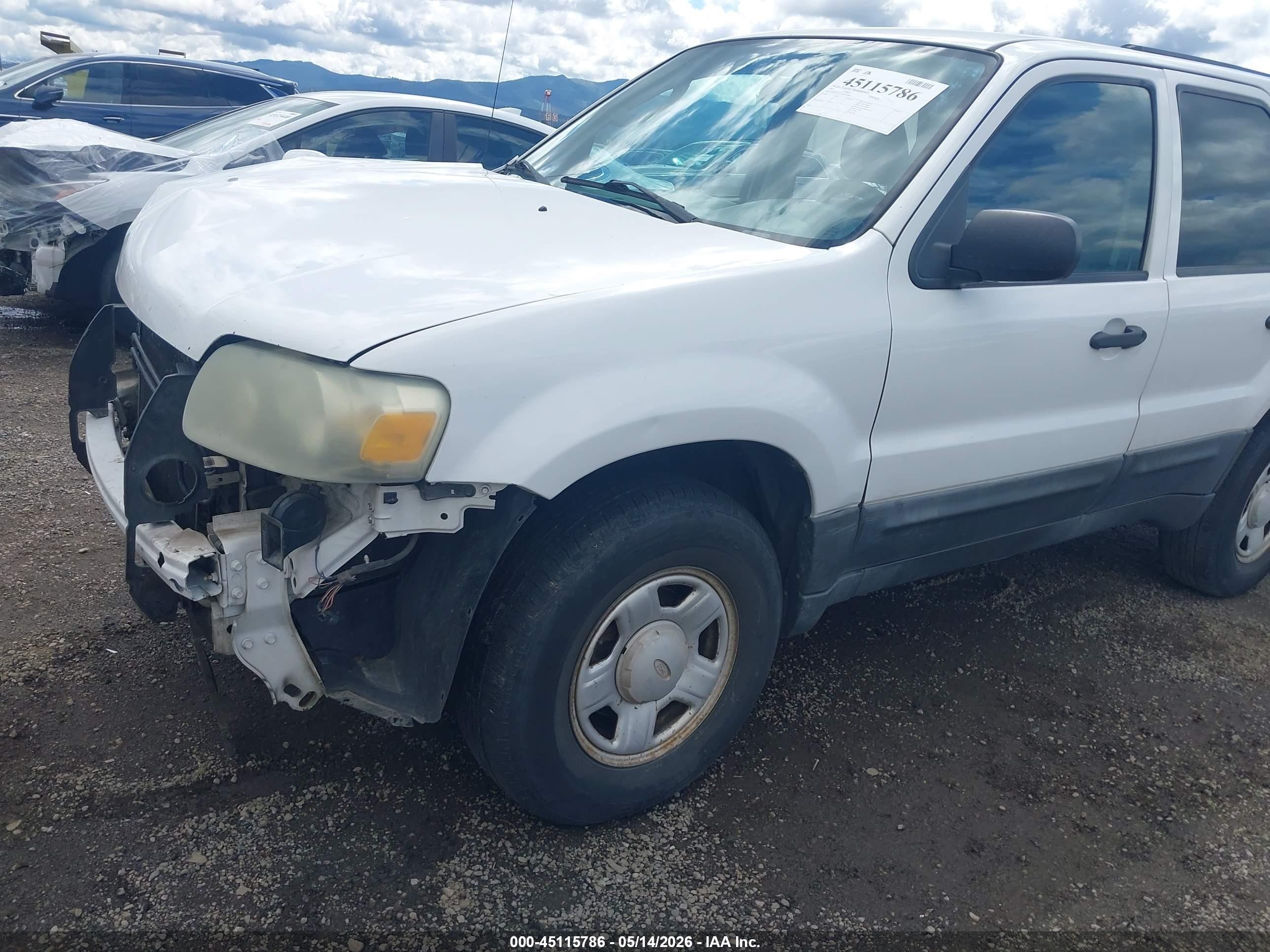 2007 Ford Escape Xls/xls Manual Белый vin: 1FMYU92Z37KA11236