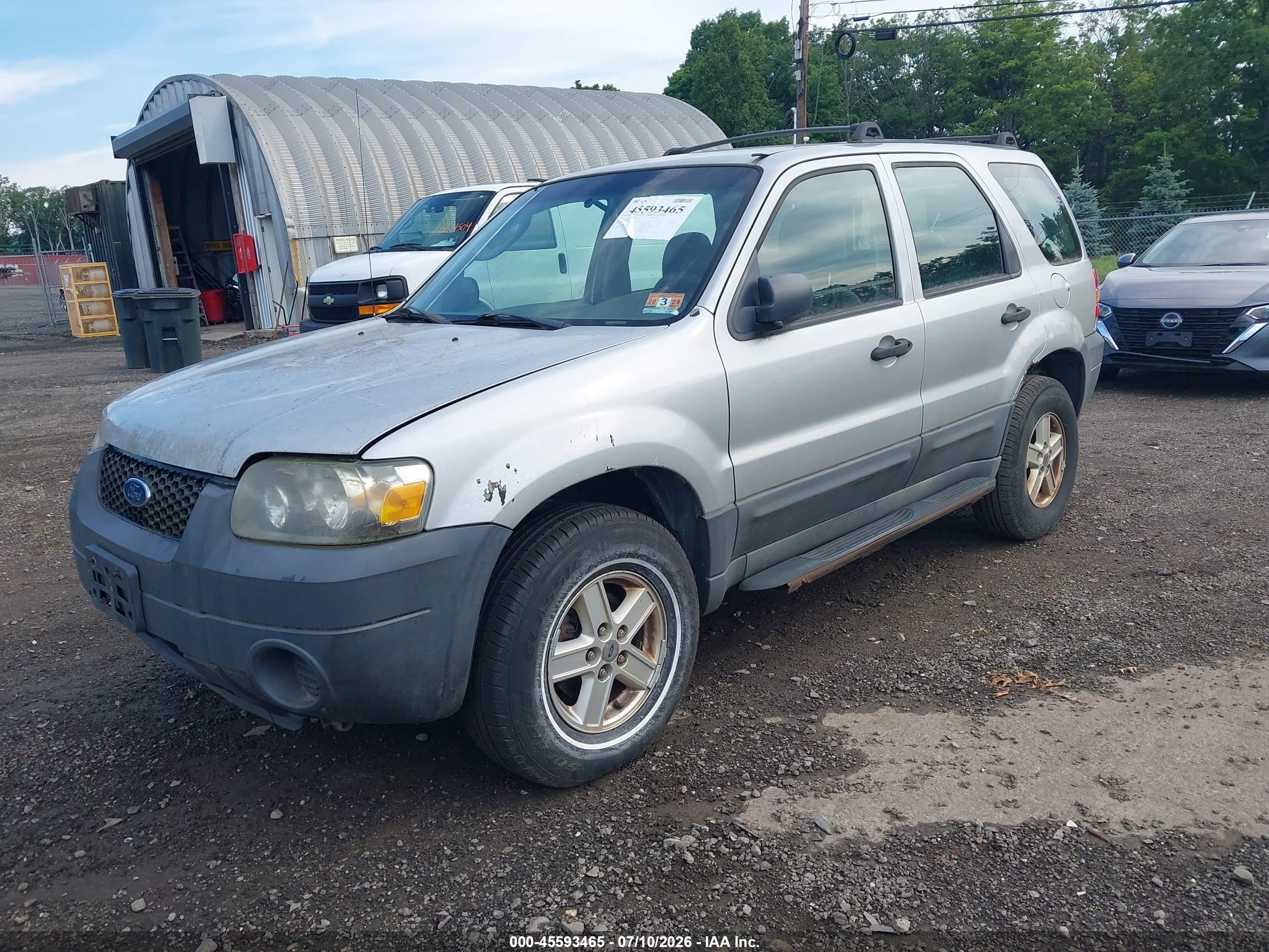 2005 Ford Escape Xls Silver vin: 1FMYU92Z45KC28923