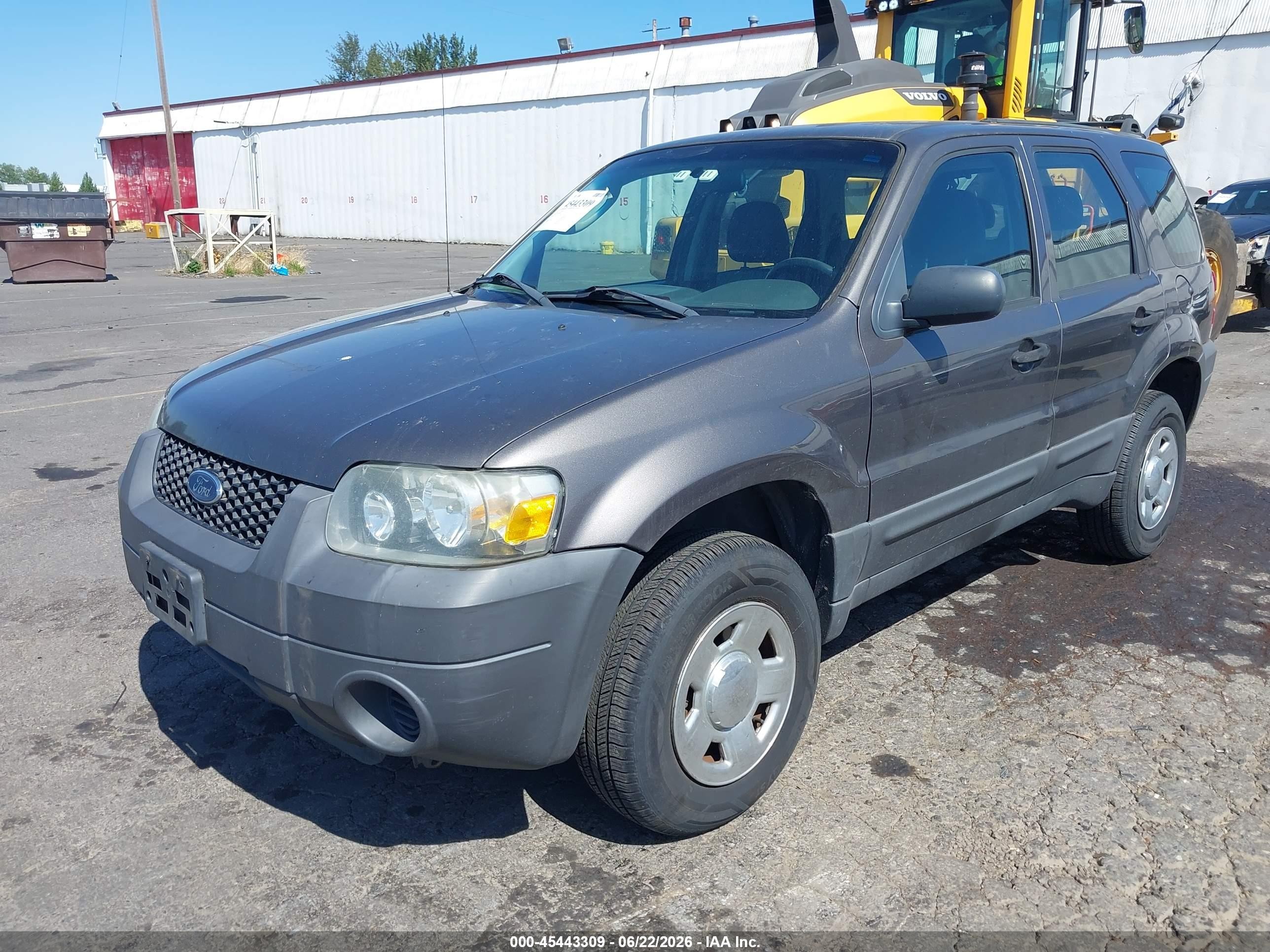 2006 Ford Escape Xls/xls Manual Gray vin: 1FMYU92Z66KB47276