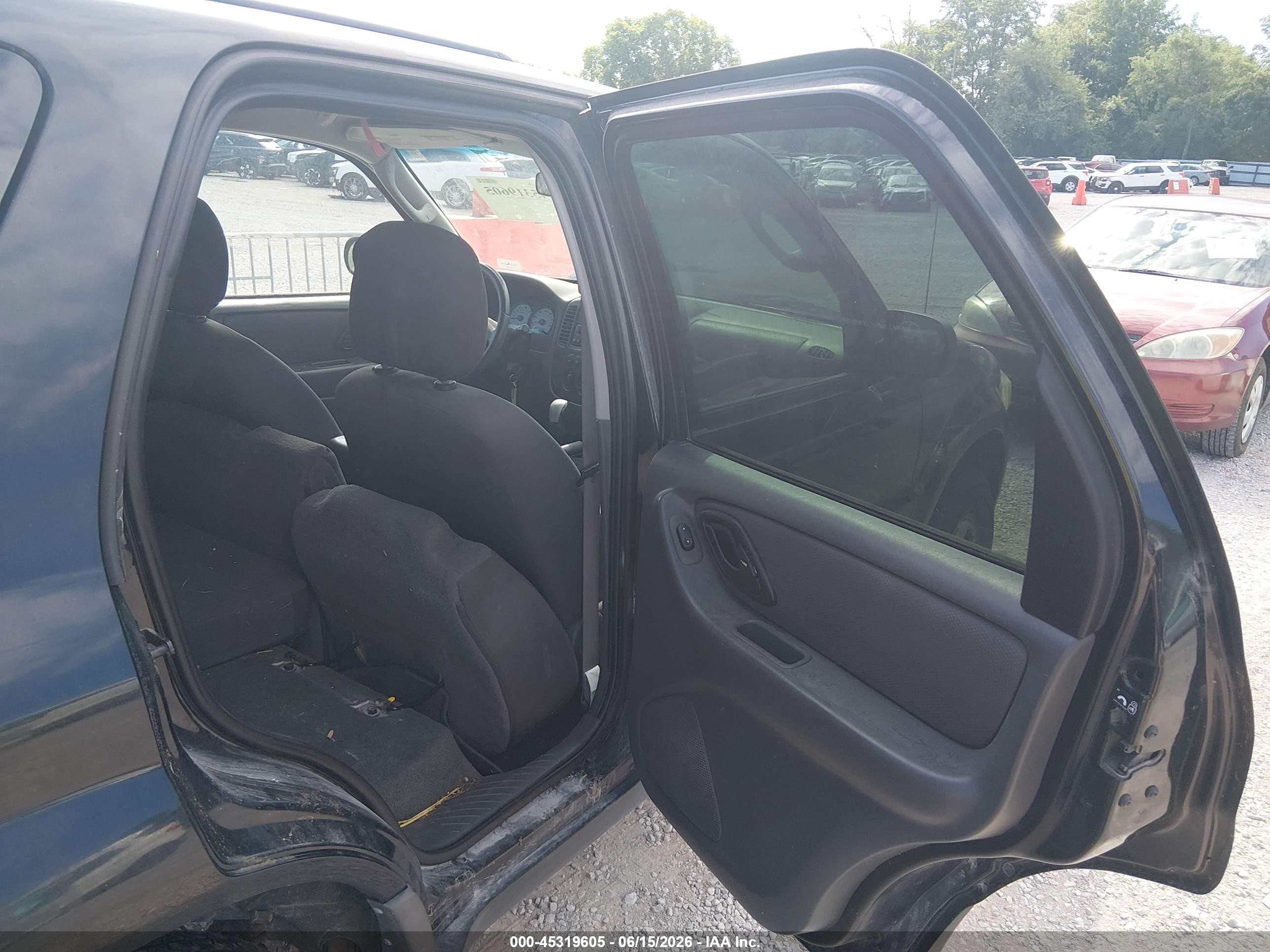 2006 Ford Escape Xls/xls Manual Black vin: 1FMYU92Z66KC02180