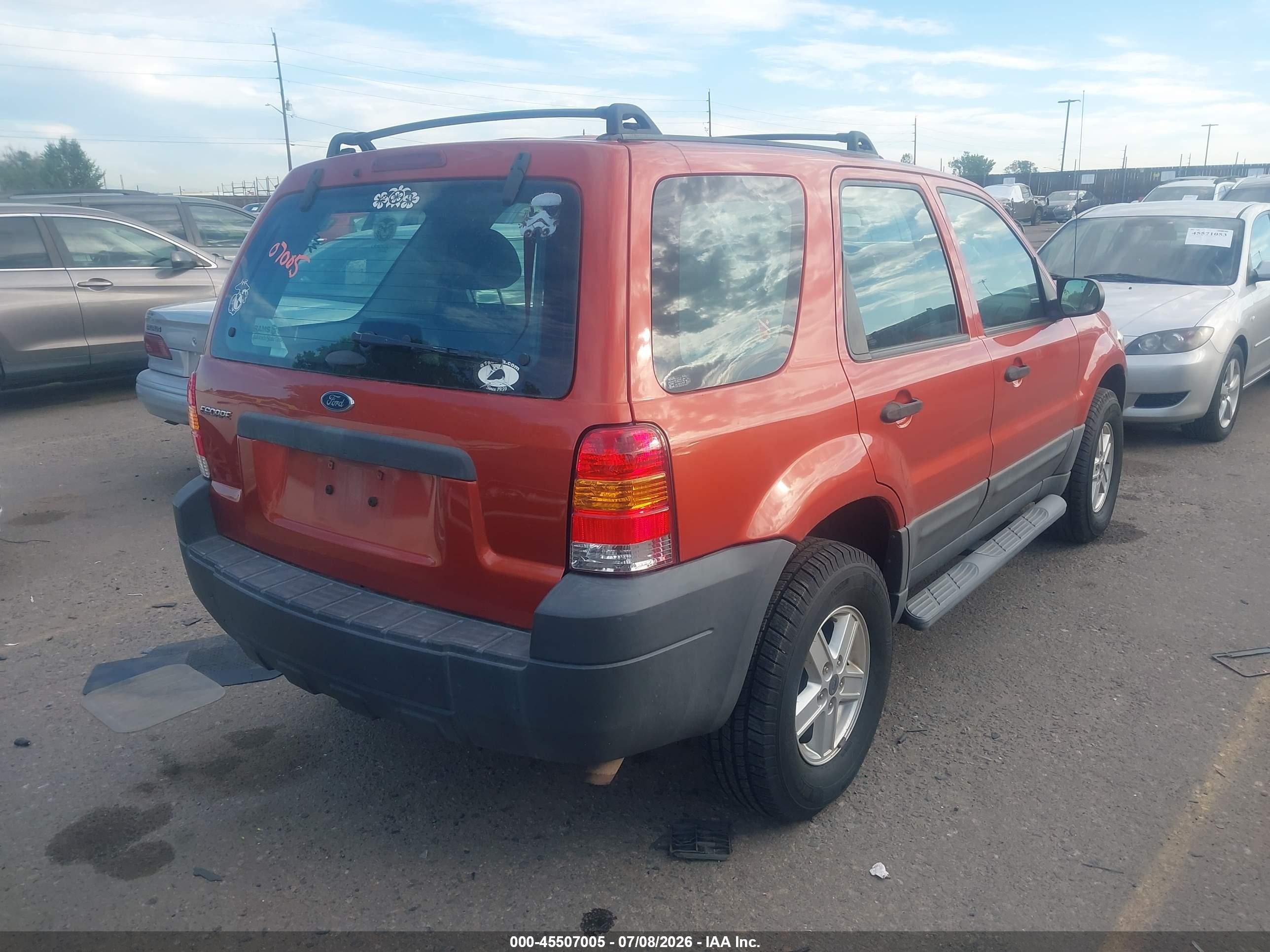 2006 Ford Escape Xls/xls Manual Orange vin: 1FMYU92Z86KA05222