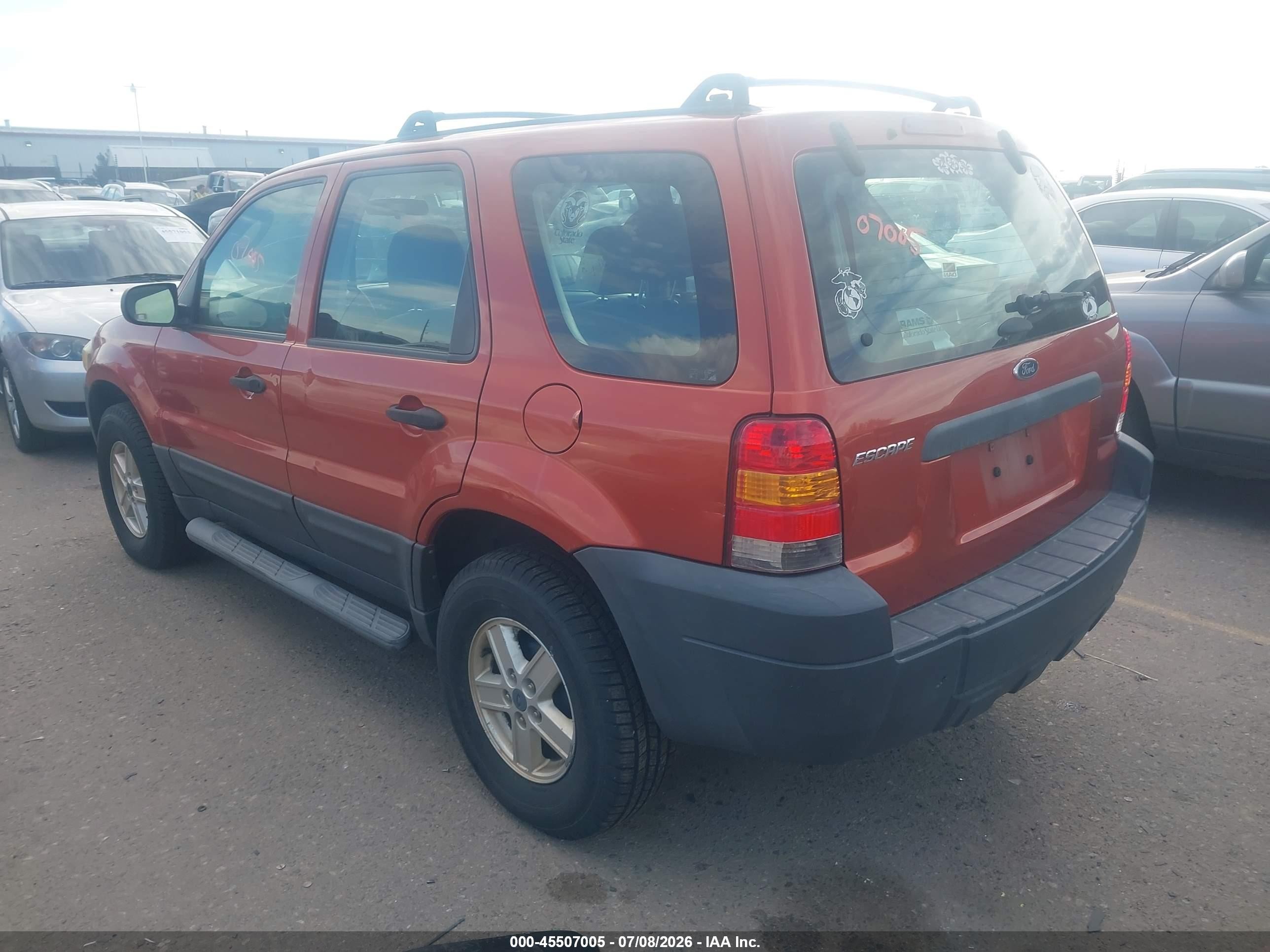 2006 Ford Escape Xls/xls Manual Orange vin: 1FMYU92Z86KA05222