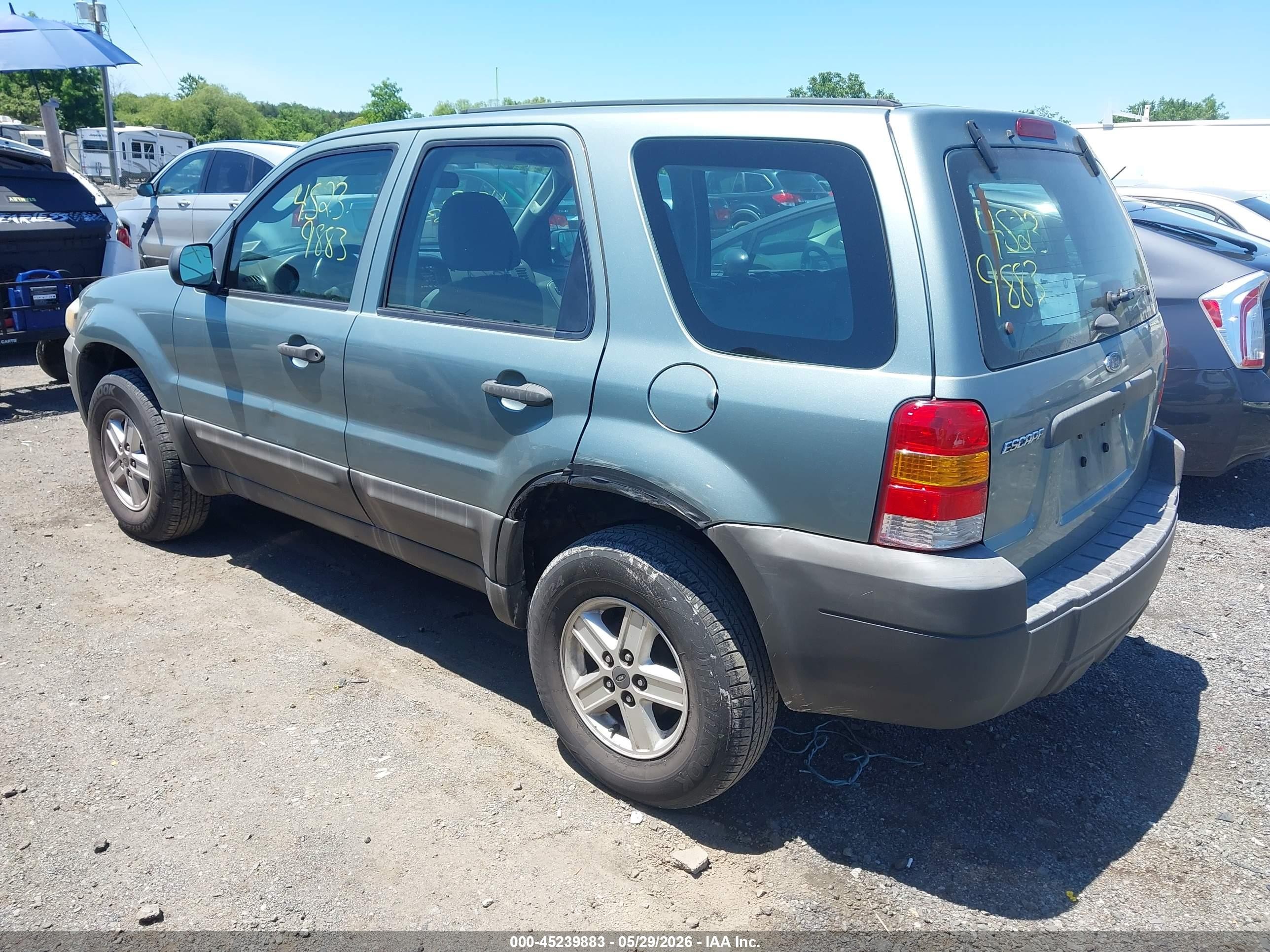 2007 Ford Escape Xls/xls Manual Green vin: 1FMYU92Z87KA61548