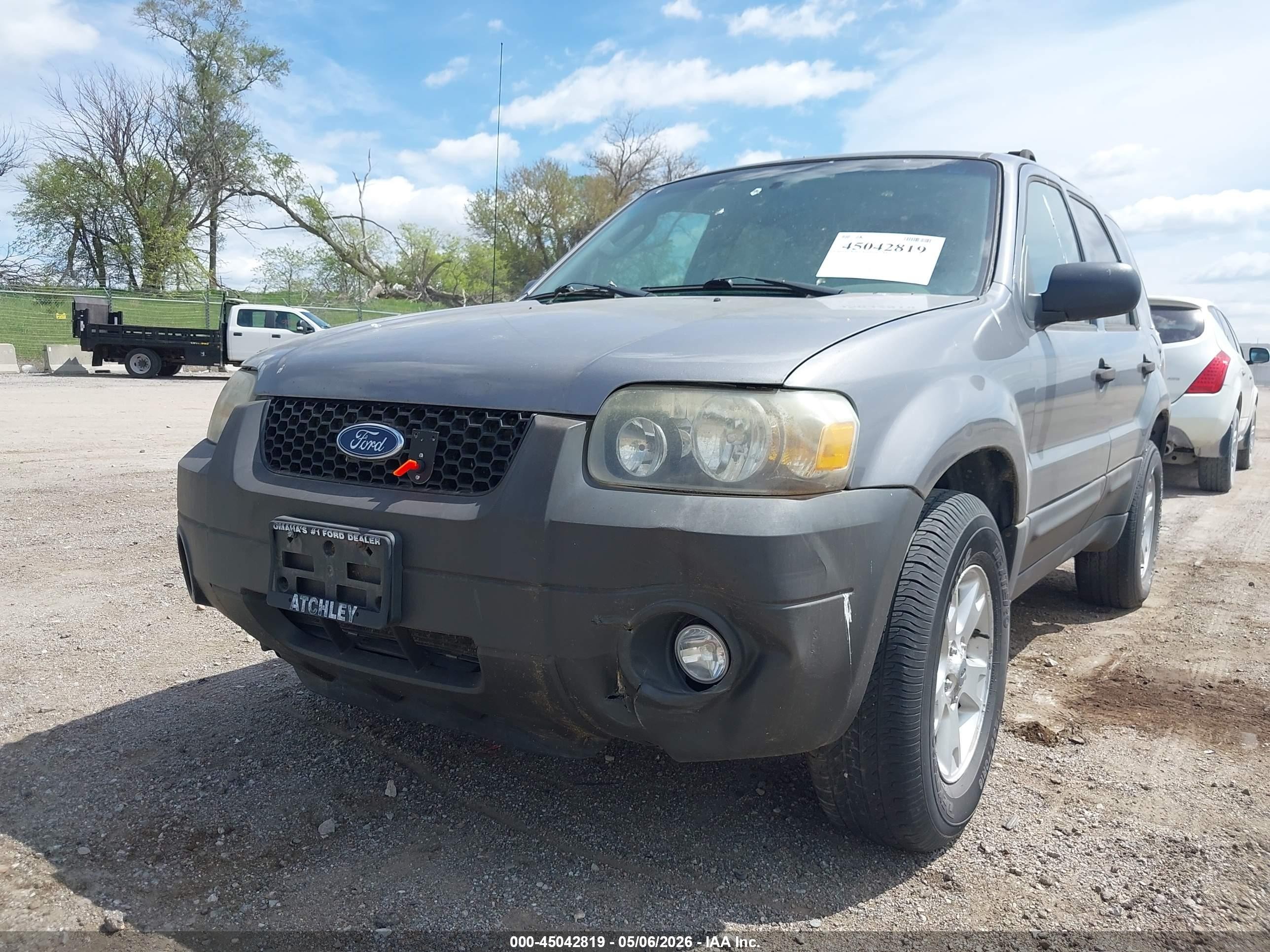 2007 Ford Escape Xlt/xlt Sport Gray vin: 1FMYU93107KA24812
