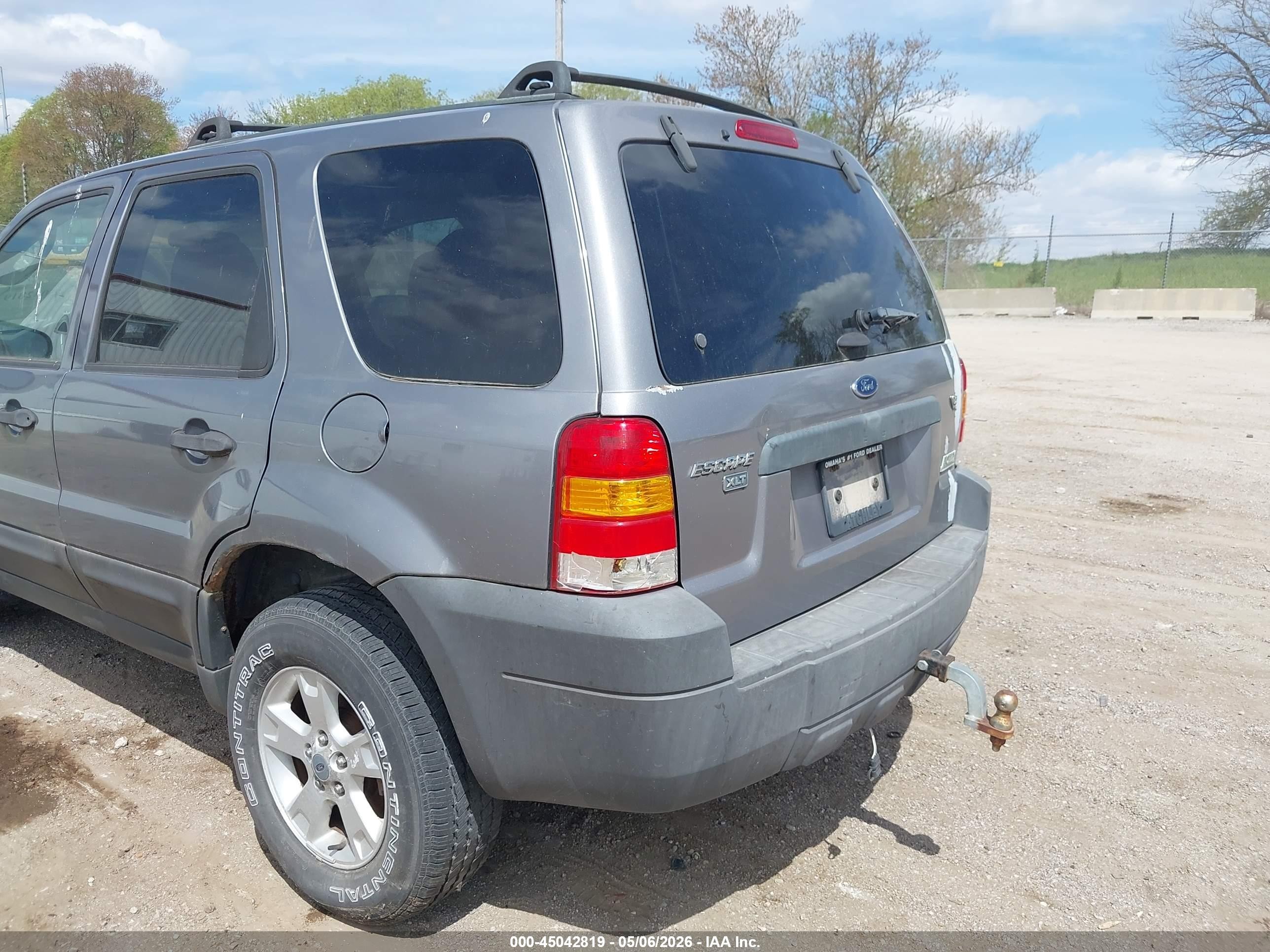 2007 Ford Escape Xlt/xlt Sport Gray vin: 1FMYU93107KA24812