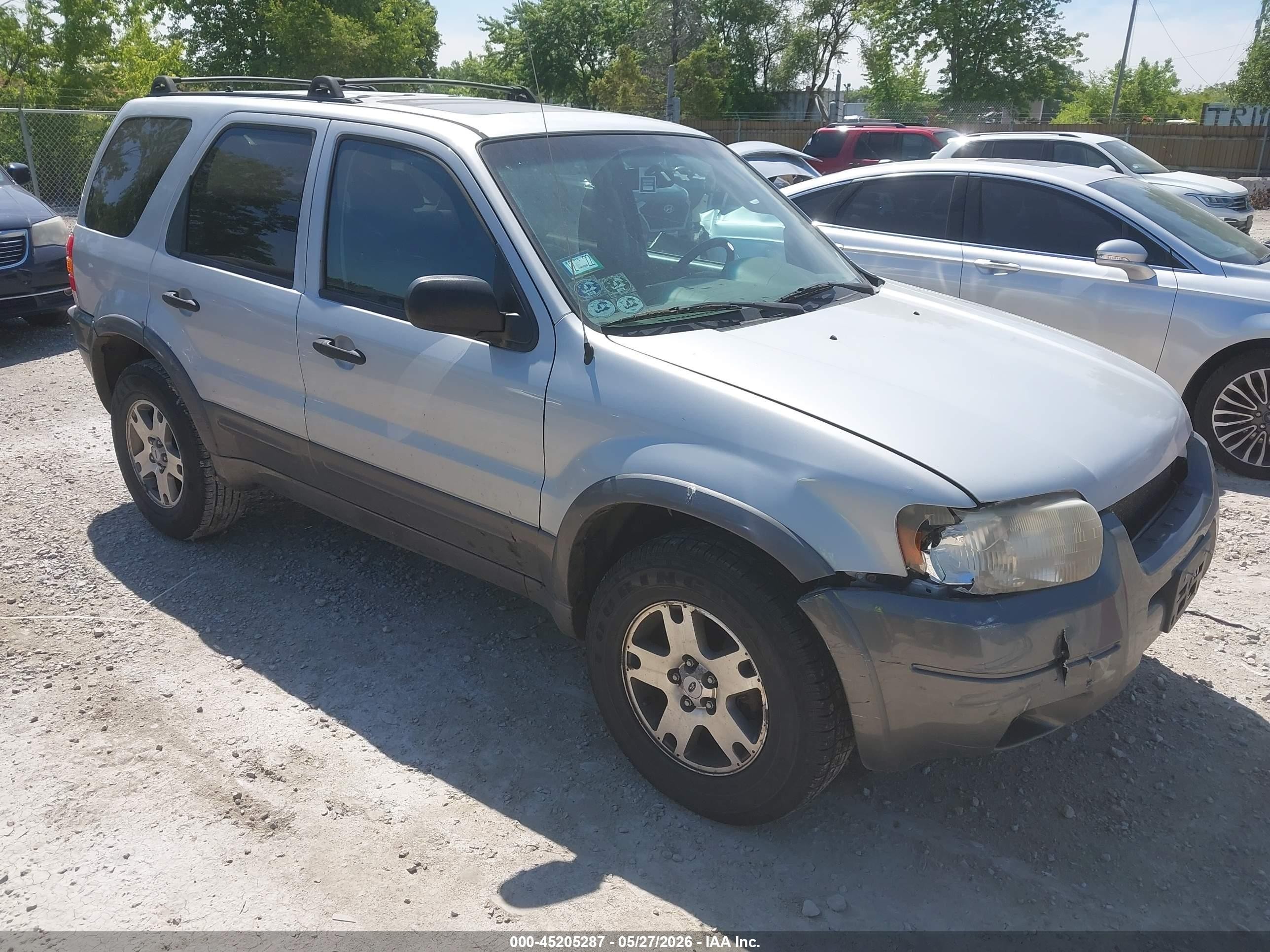 2003 Ford Escape Xlt Silver vin: 1FMYU93113KA39443
