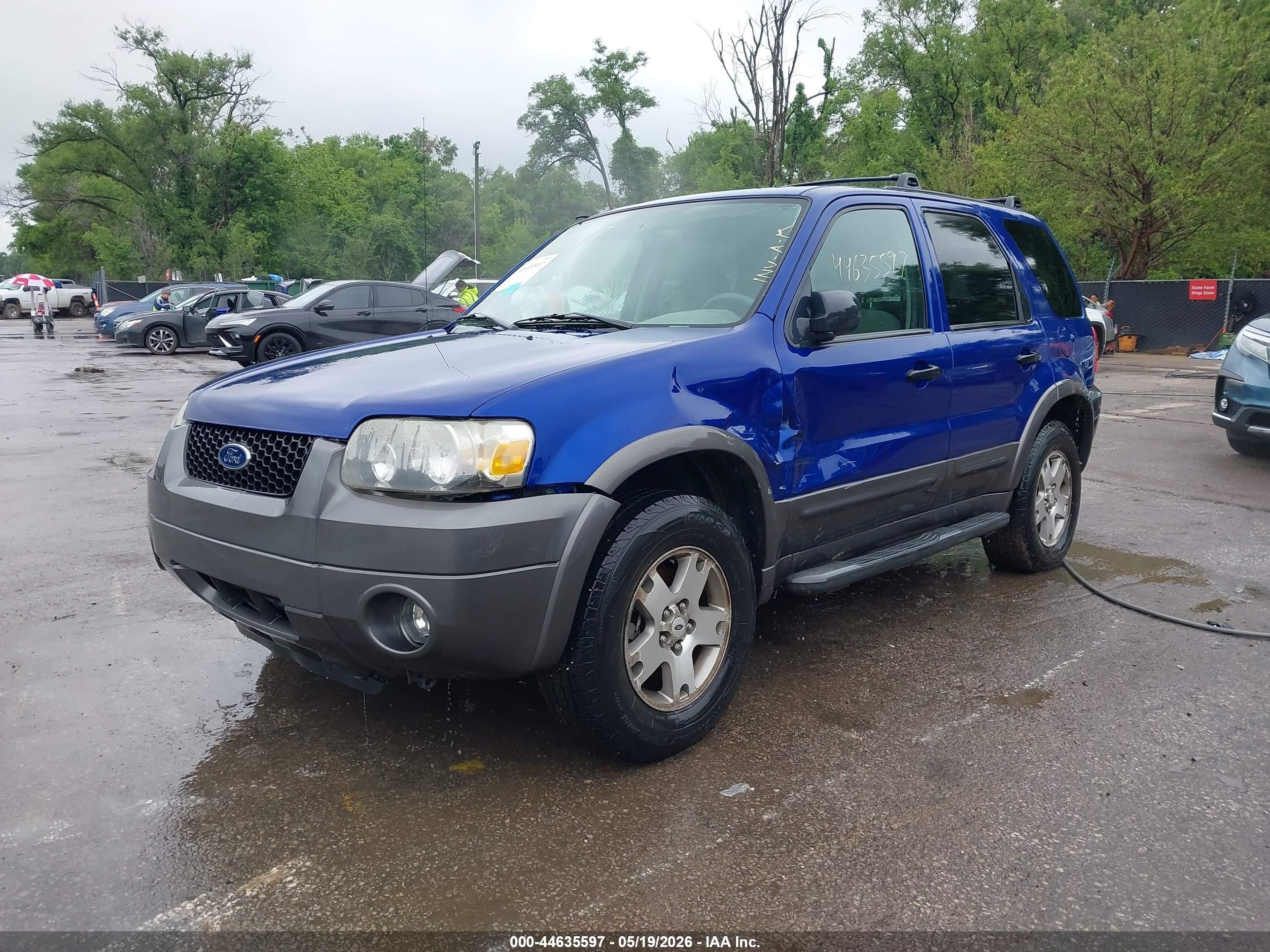 2005 Ford Escape Xlt Dark Blue vin: 1FMYU93115KD29314