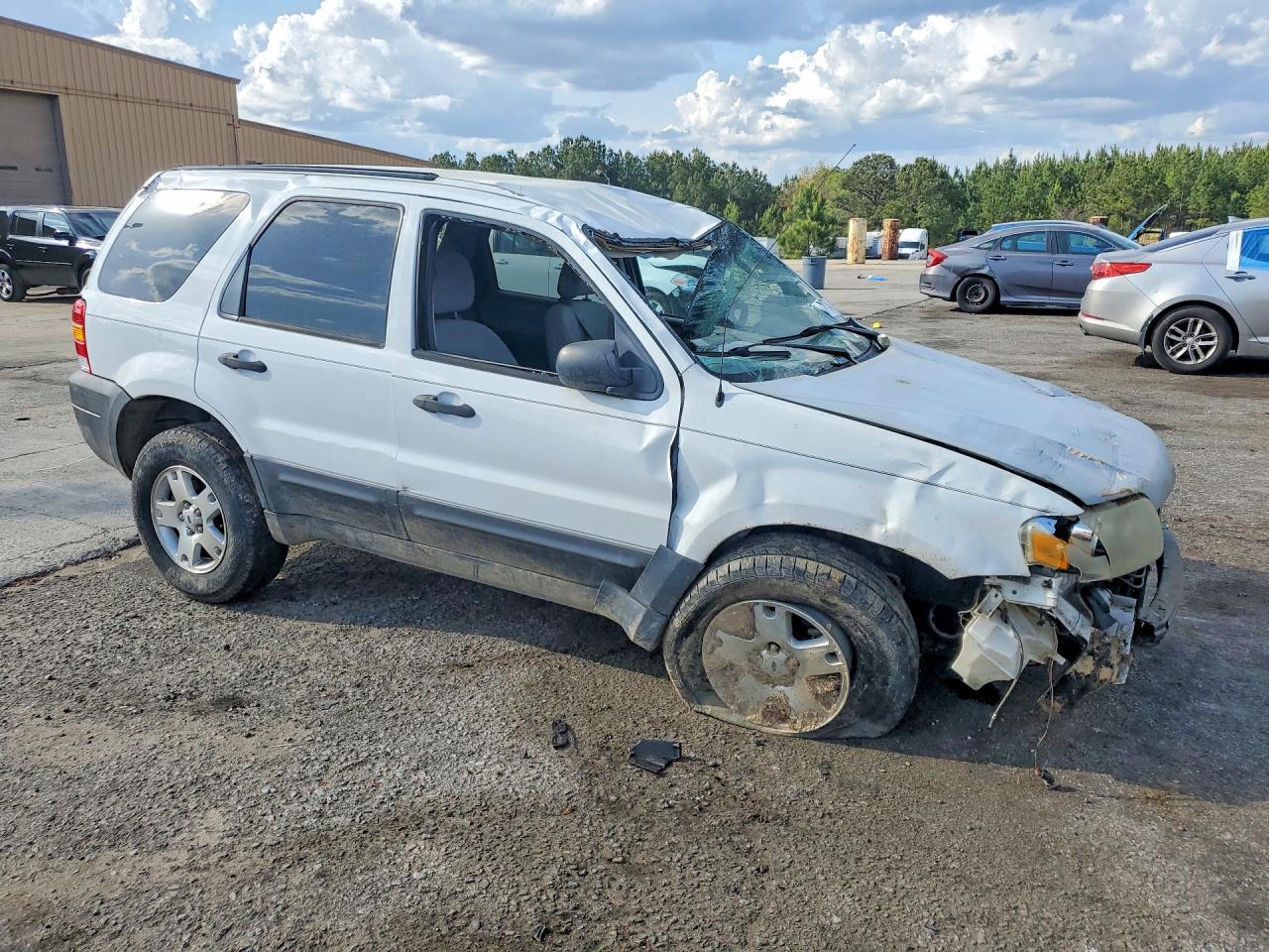 2006 Ford Escape Xlt White vin: 1FMYU93116KB09446