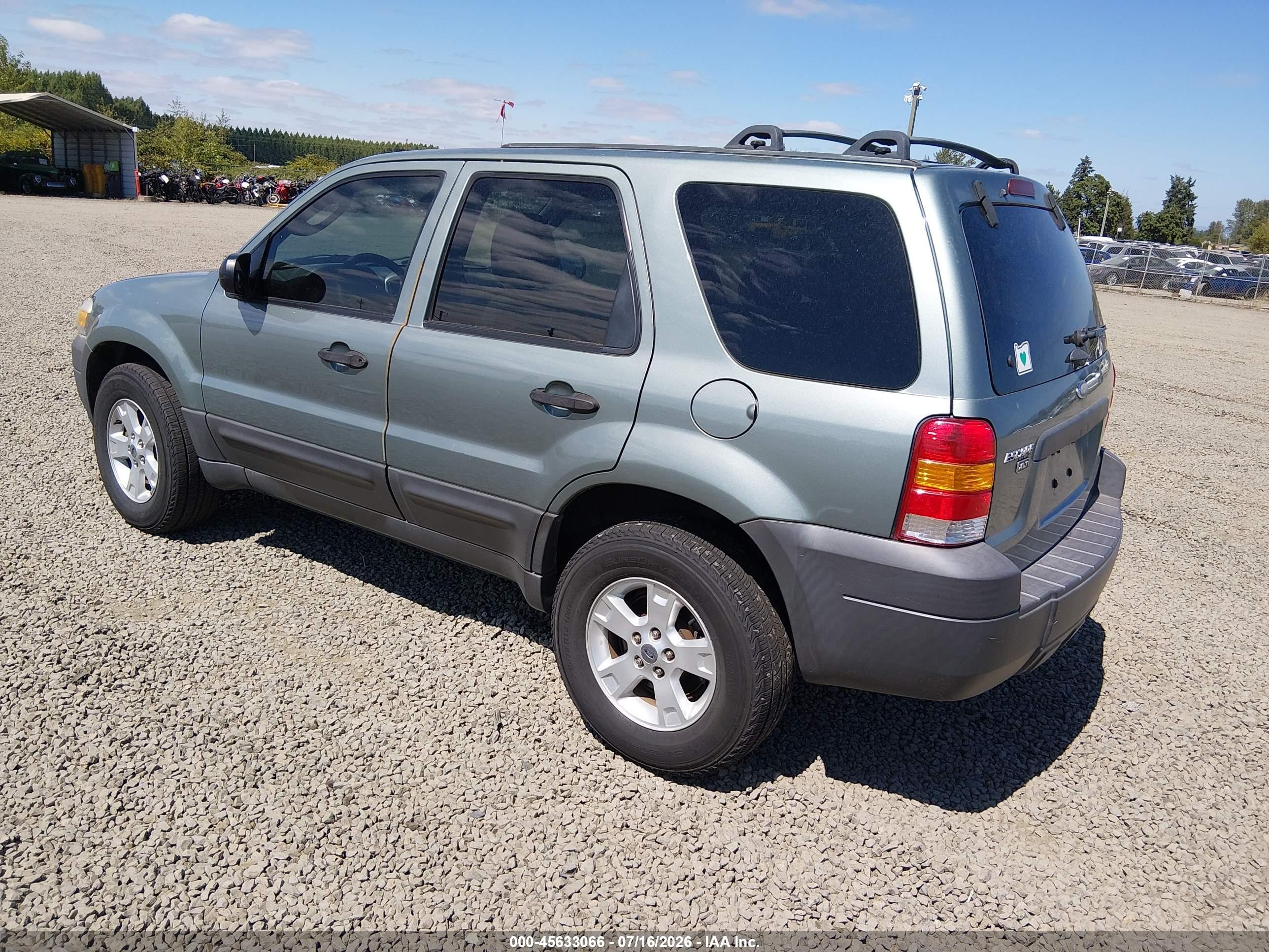 2005 Ford Escape Xlt Green vin: 1FMYU93125KA94244