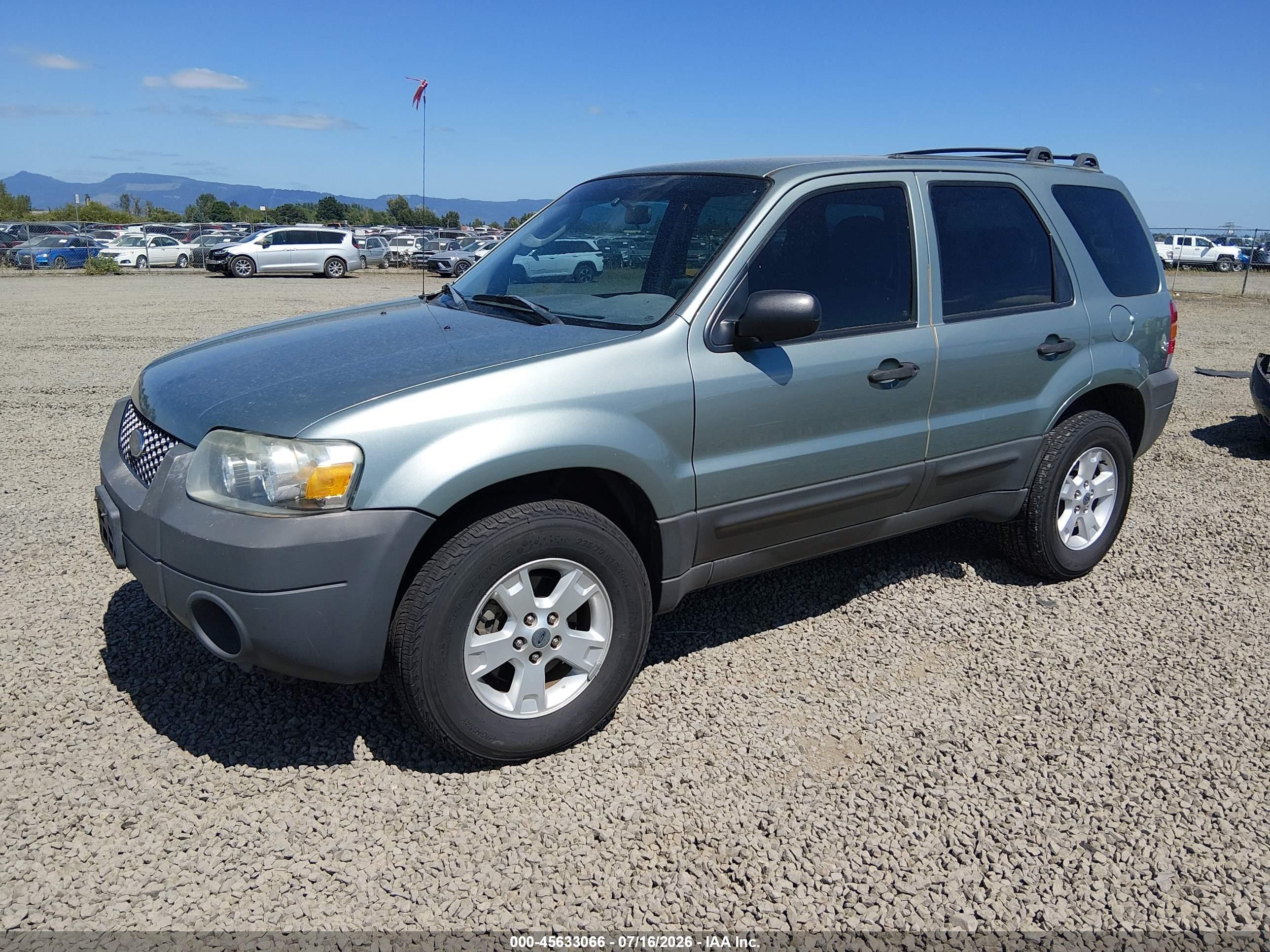 2005 Ford Escape Xlt Green vin: 1FMYU93125KA94244