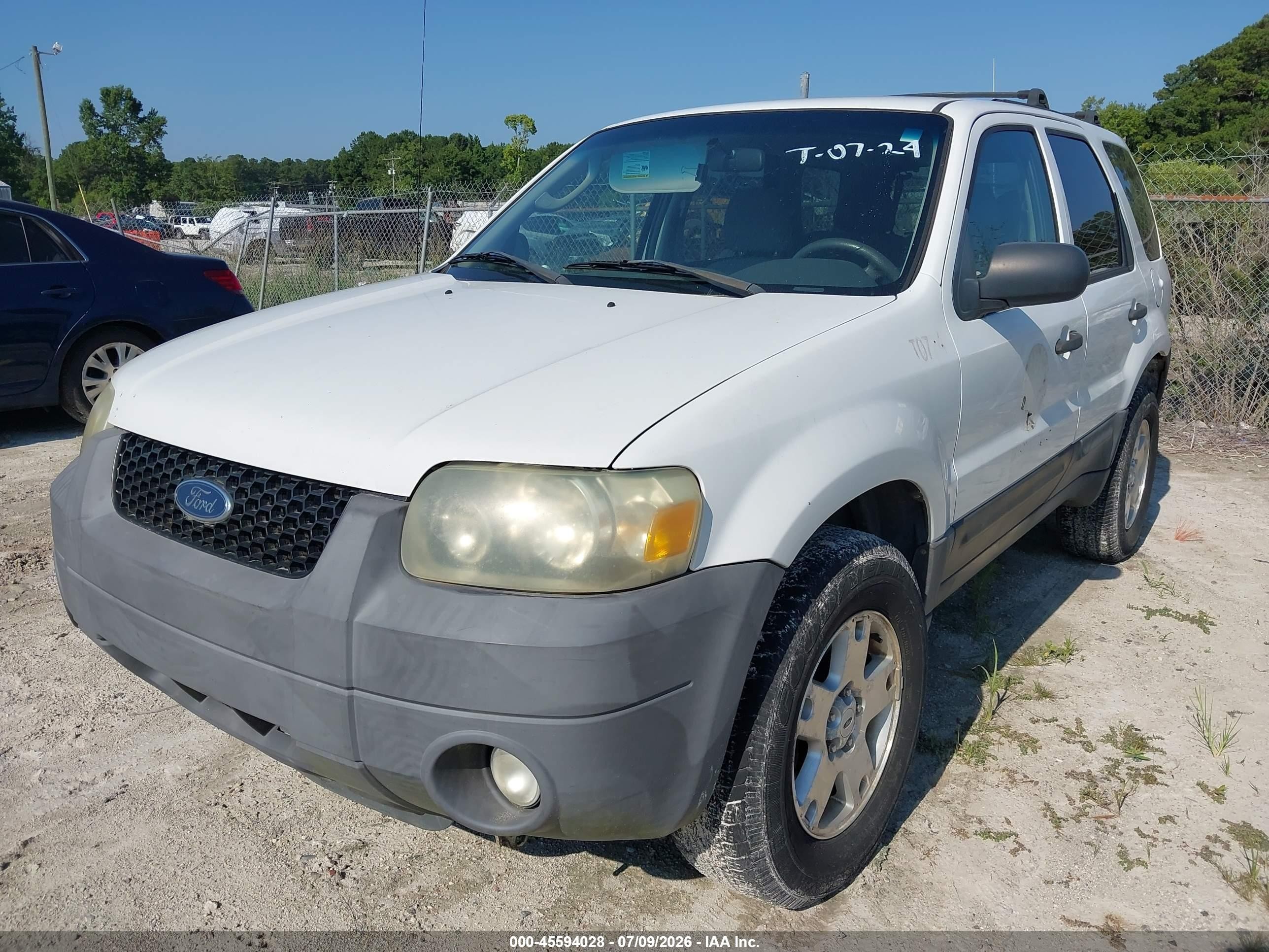 2007 Ford Escape Xlt/xlt Sport White vin: 1FMYU93147KA59742