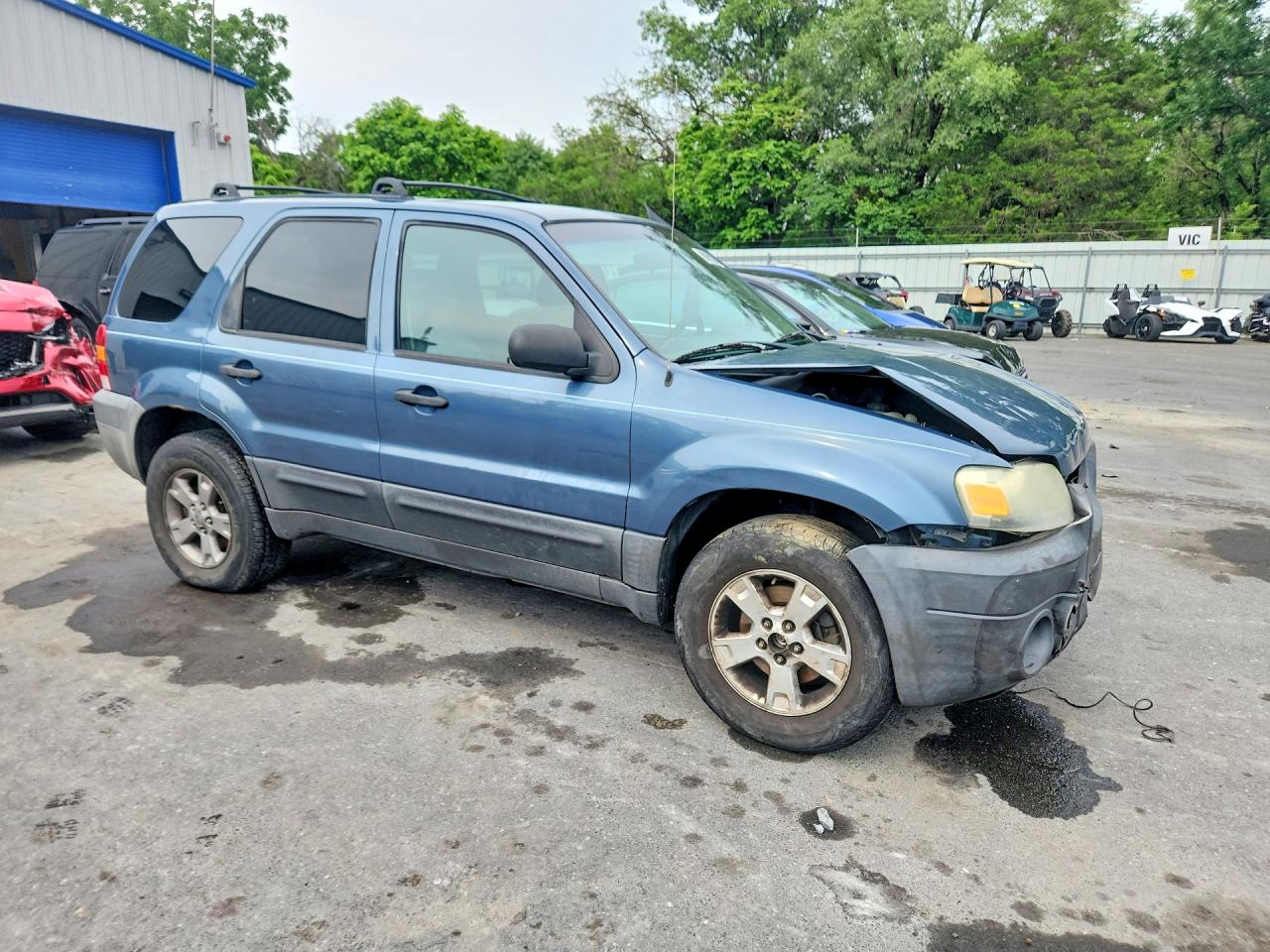 2005 Ford Escape Xlt Blue vin: 1FMYU93165DA03545