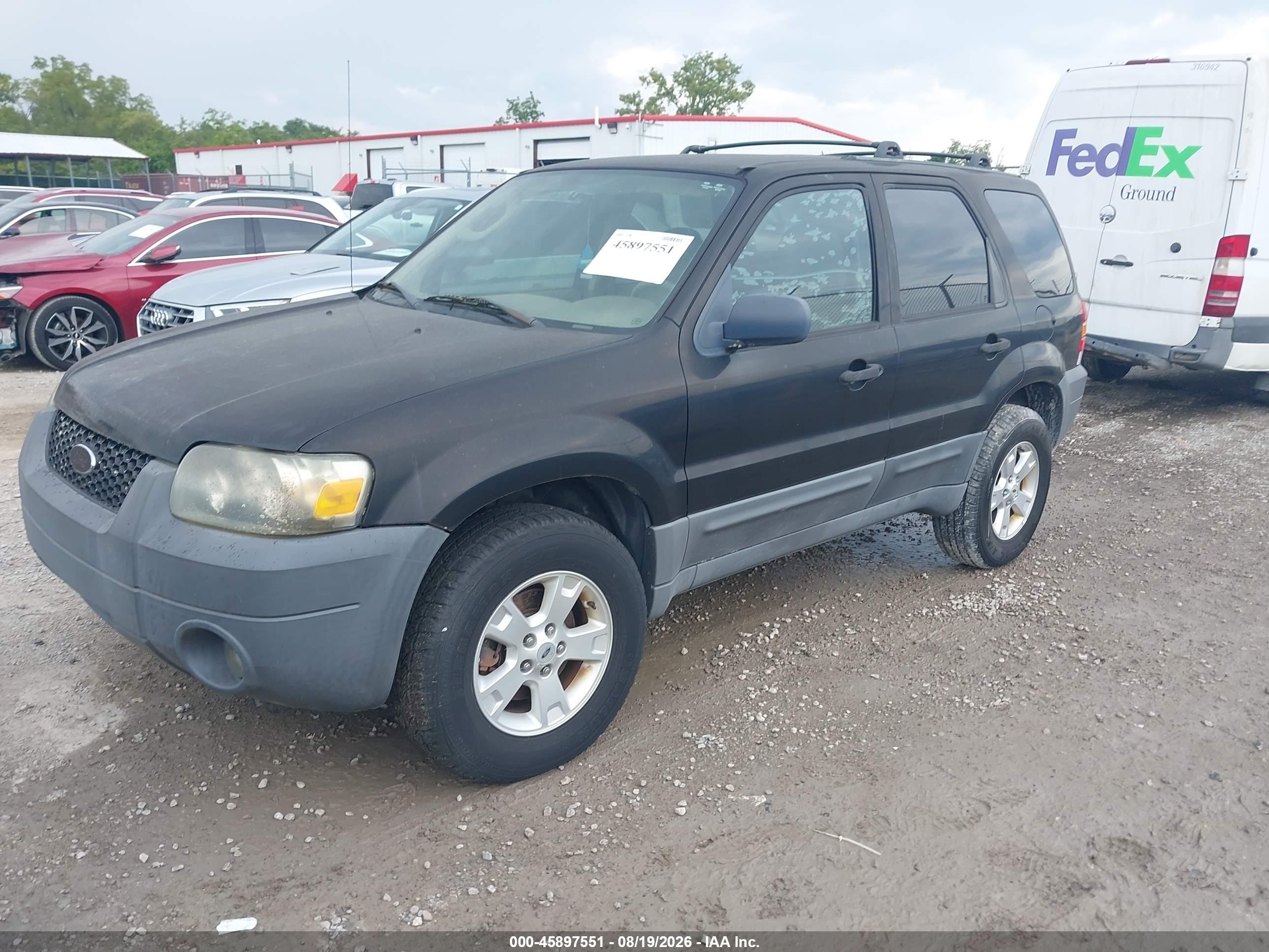 2005 Ford Escape Xlt Black vin: 1FMYU93165KD76094