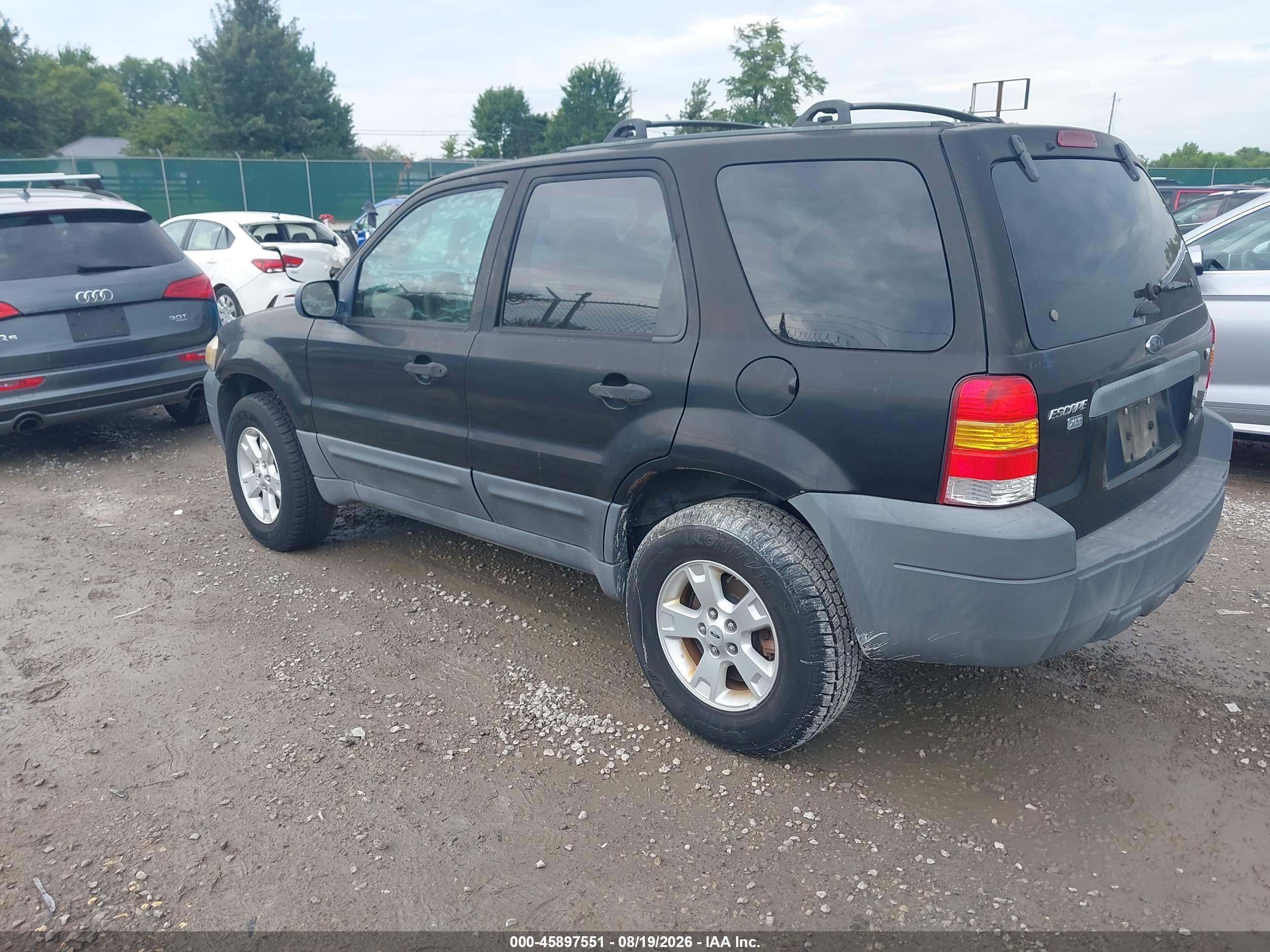 2005 Ford Escape Xlt Black vin: 1FMYU93165KD76094