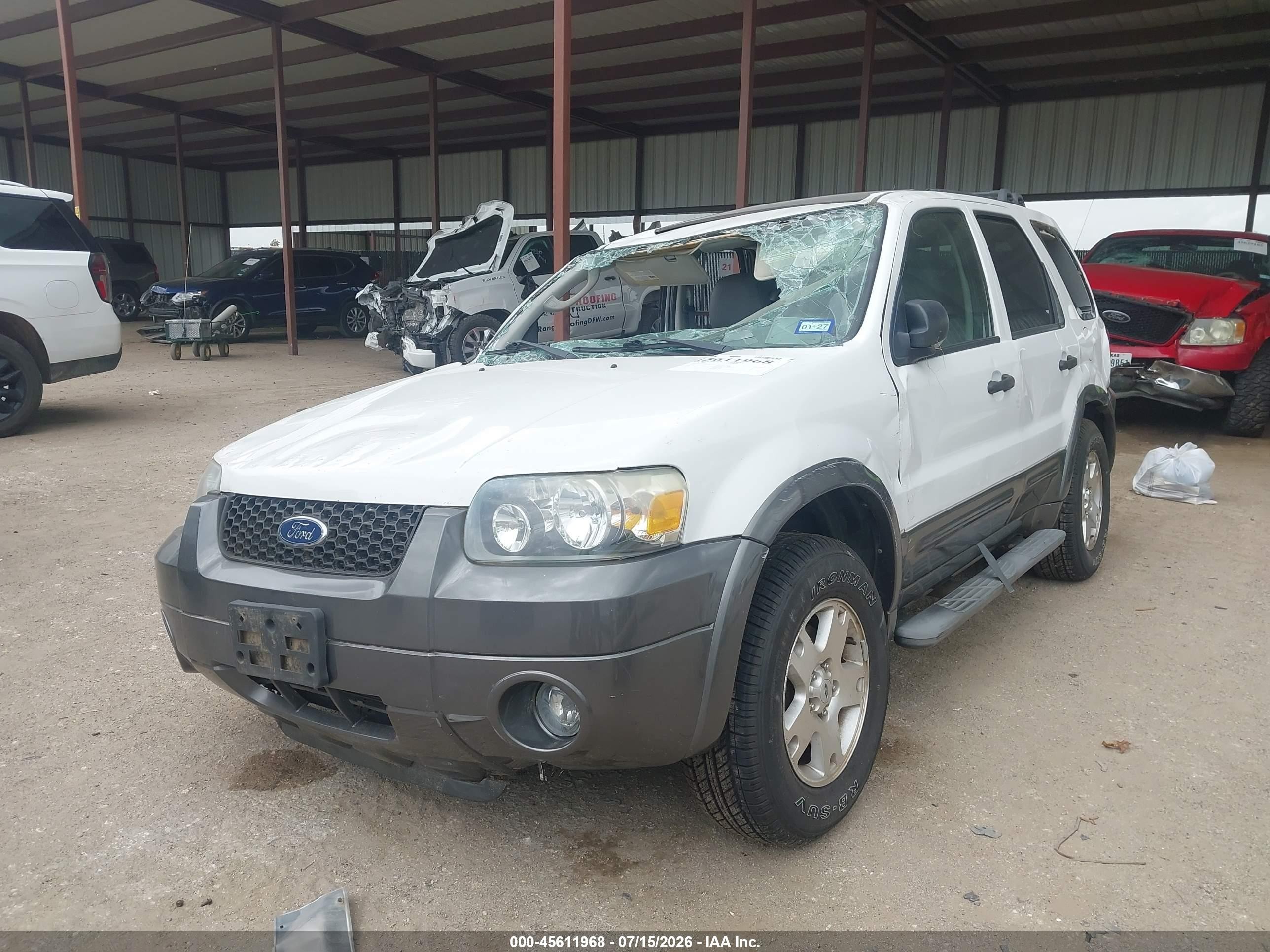 2006 Ford Escape Xlt/xlt Sport Белый vin: 1FMYU93166KC24611